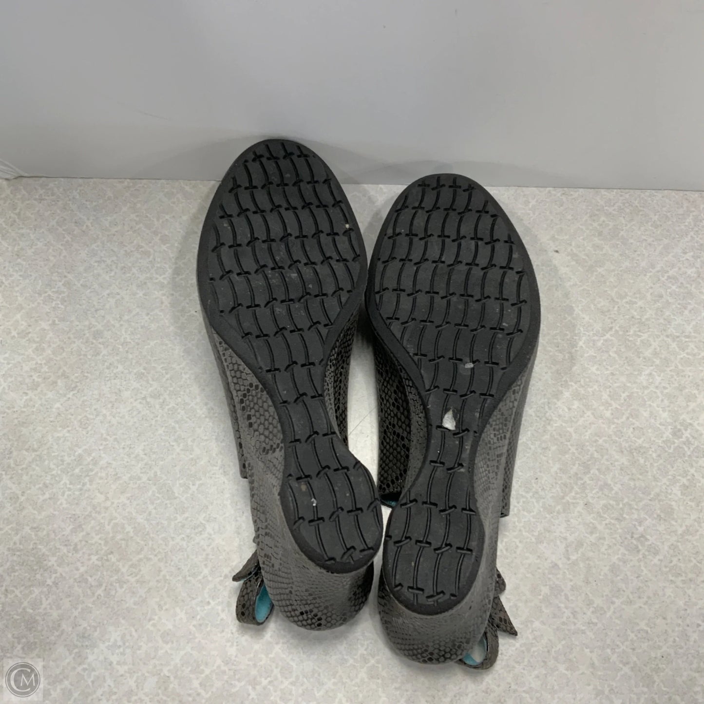 Sandals Heels Wedge By Thierry Rabotin In Grey, Size: 7.5
