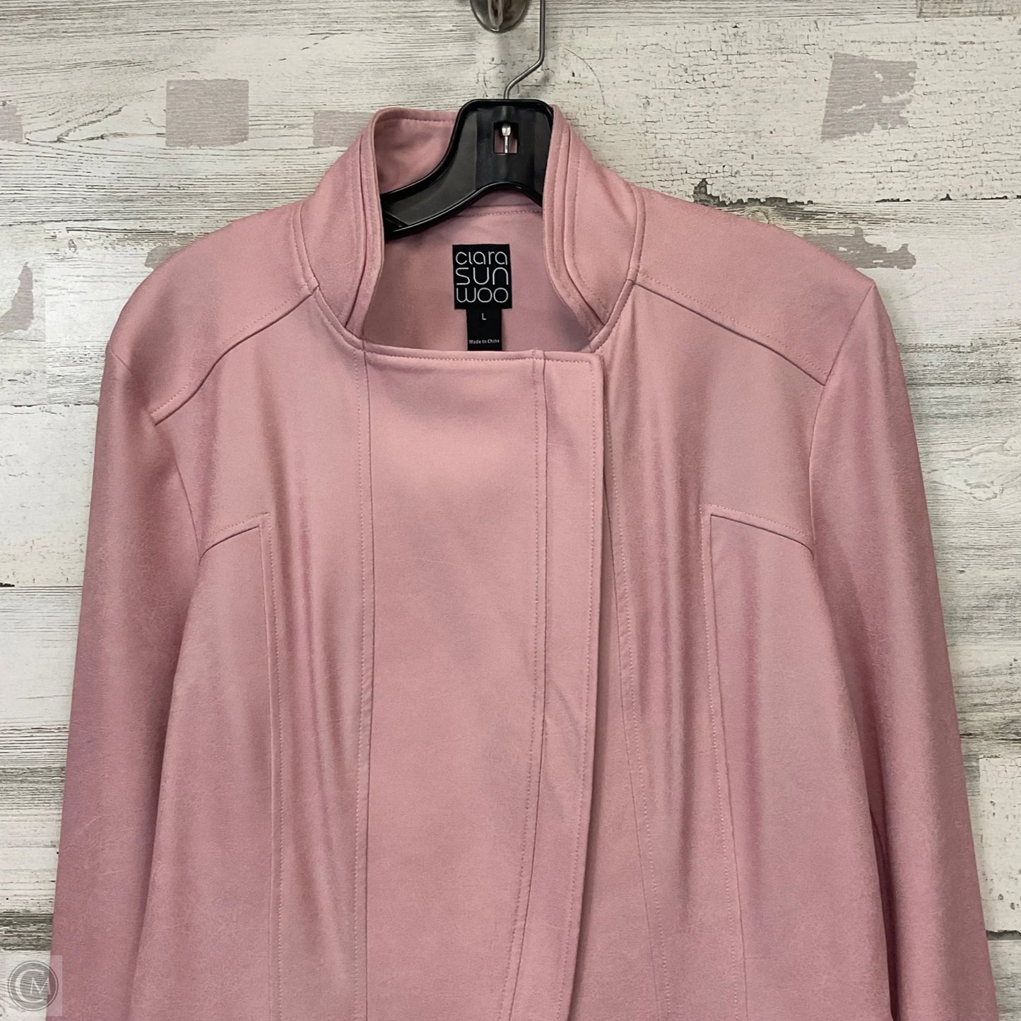 Jacket Moto By Clara Sun Woo In Pink, Size: L