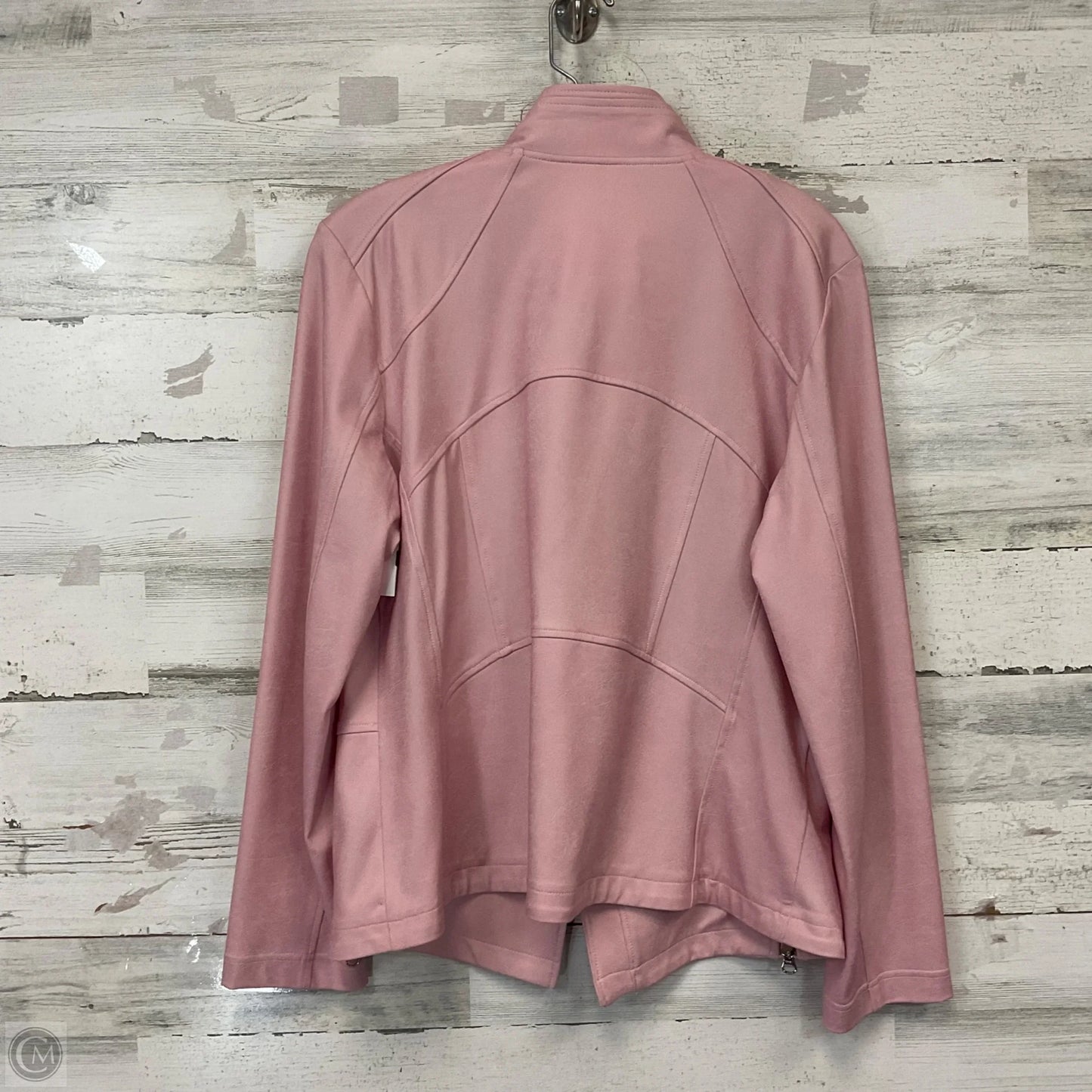 Jacket Moto By Clara Sun Woo In Pink, Size: L