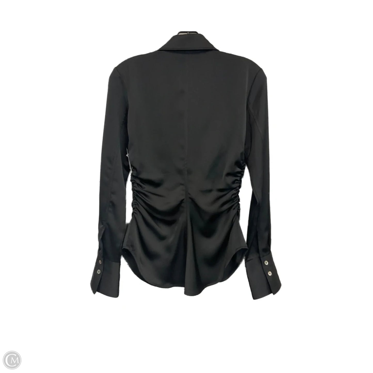Blouse Long Sleeve By Nia In Black, Size: S