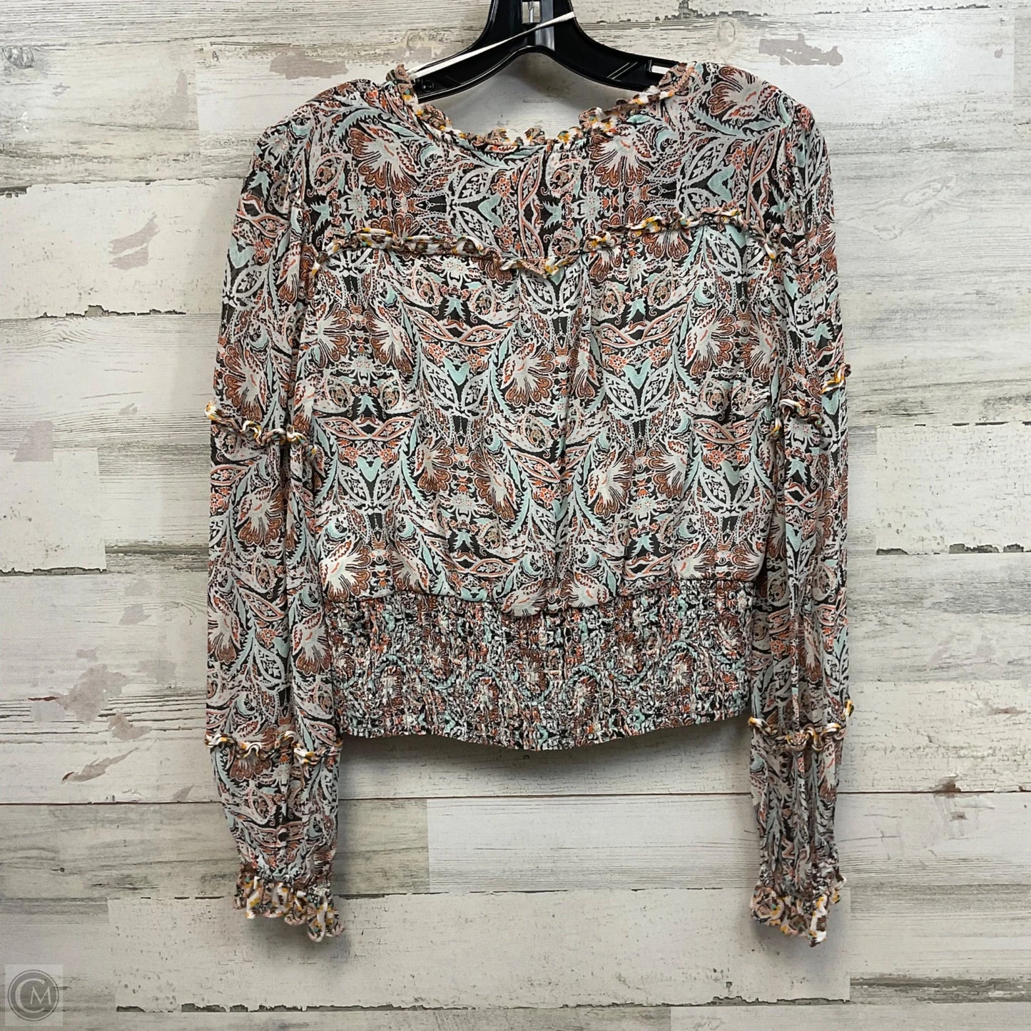 Top Long Sleeve By Anthropologie In White, Size: Mp