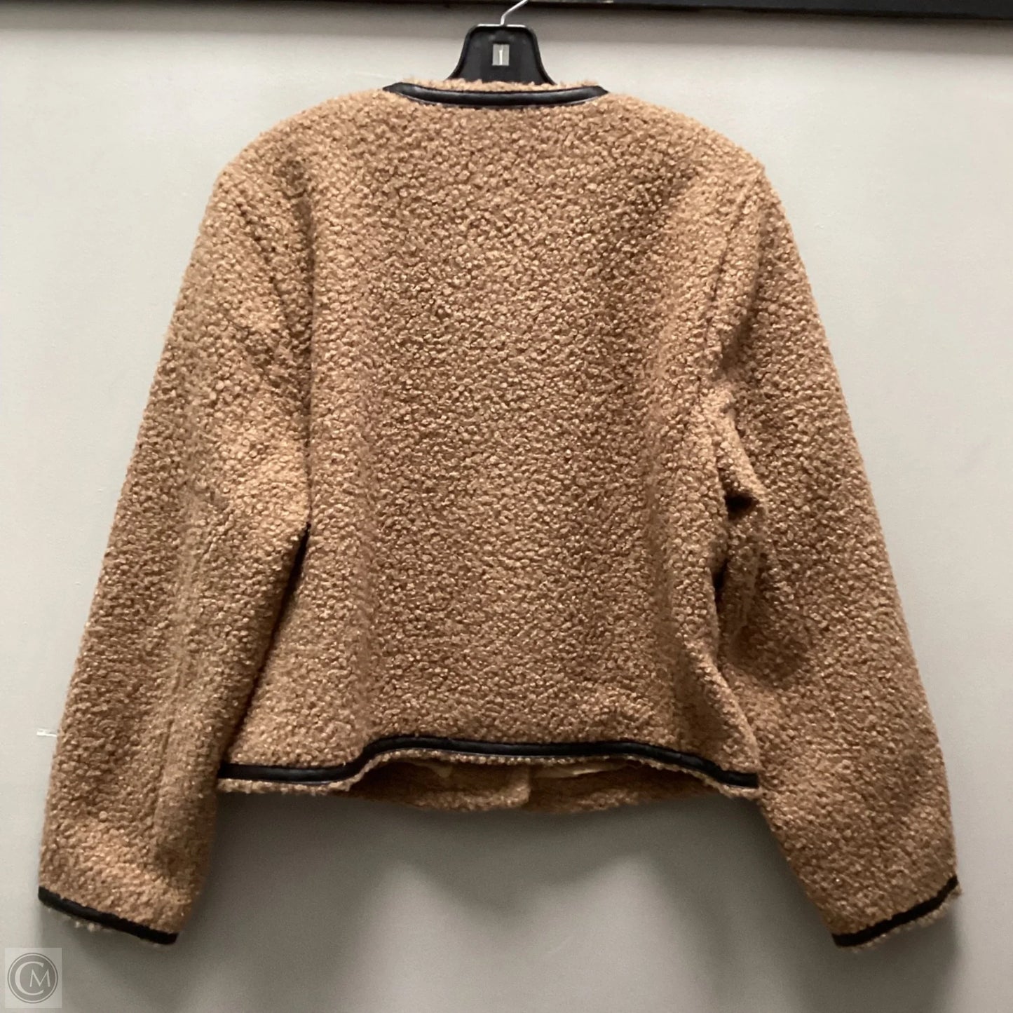 Jacket Faux Fur & Sherpa By J. Crew In Brown, Size: L