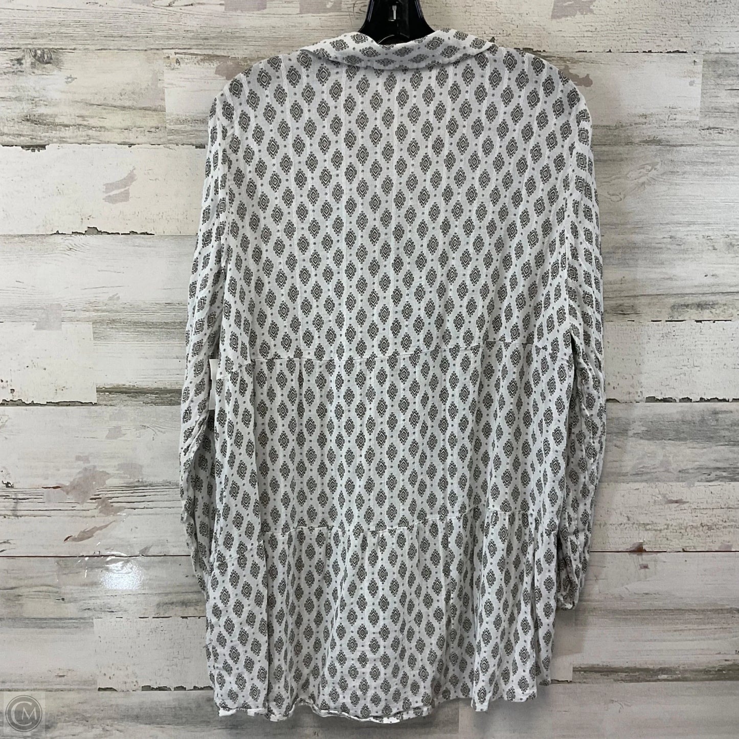 Top Long Sleeve By Style And Company In White, Size: 1x