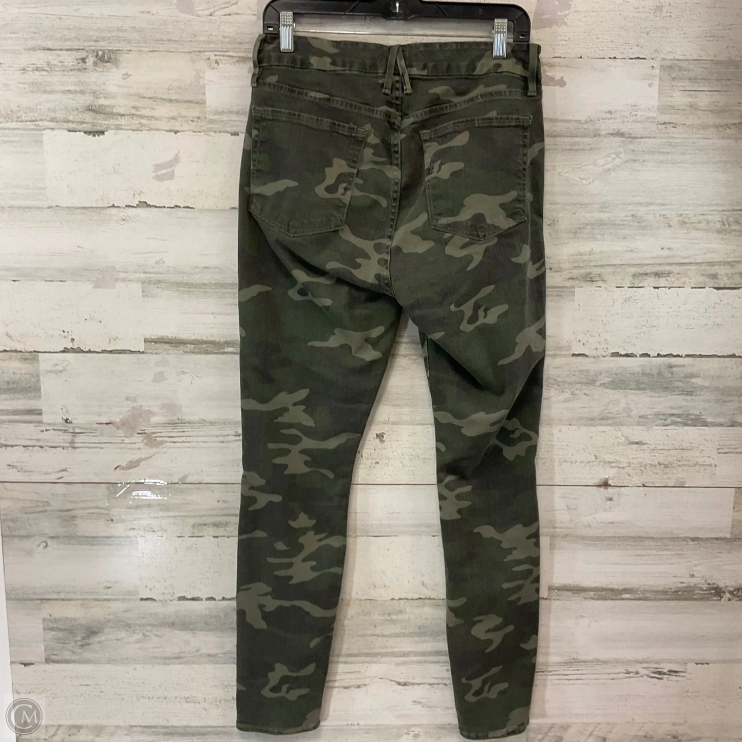 Jeans Skinny By Good American In Green, Size: 10
