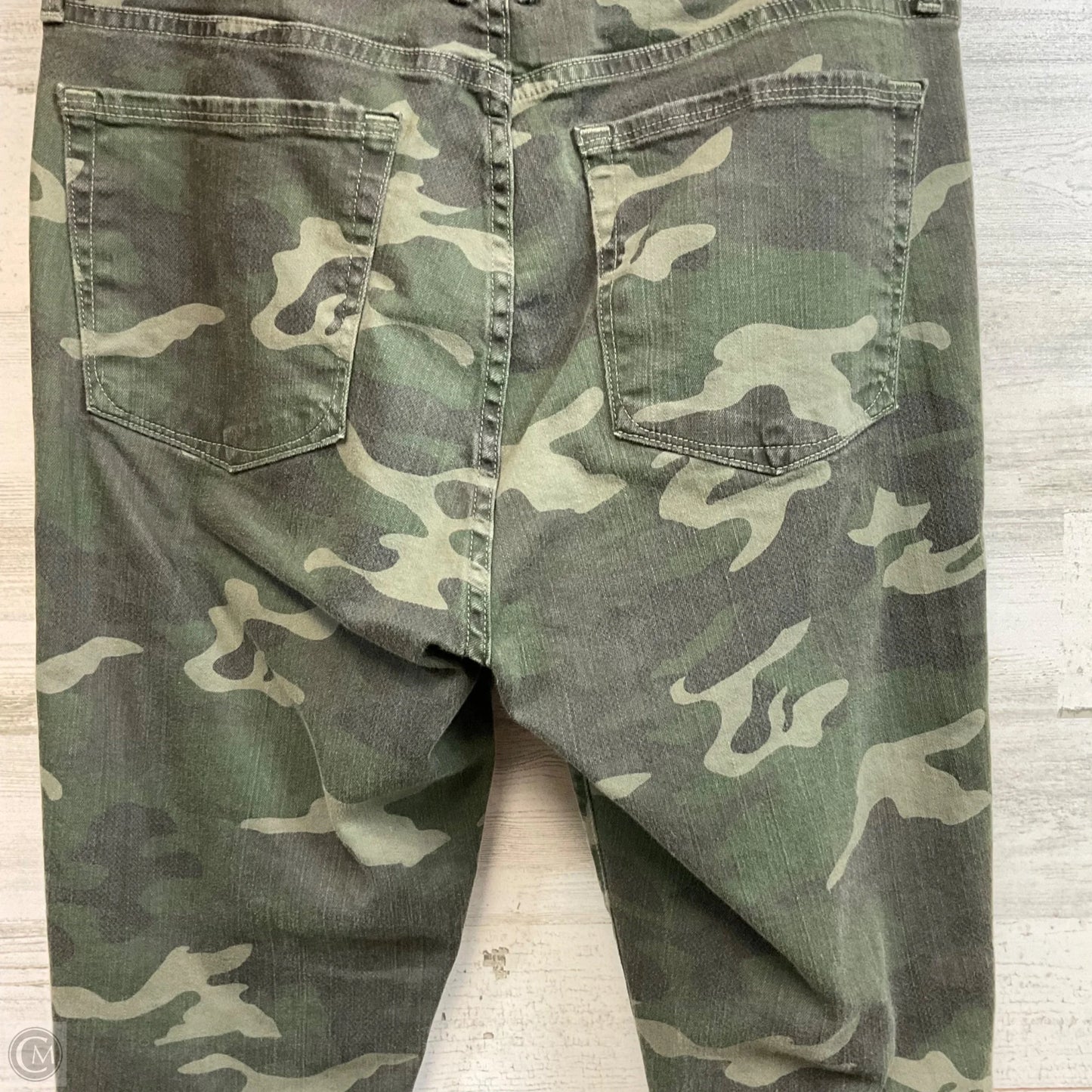 Jeans Skinny By Good American In Green, Size: 10