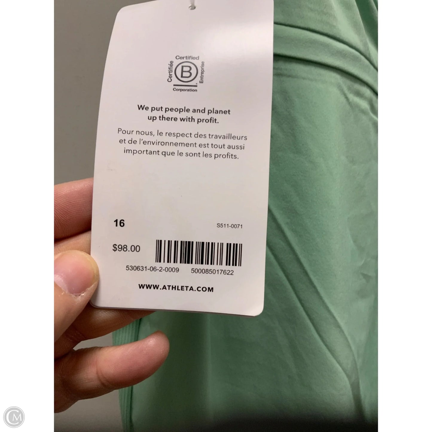 Athletic Pants By Athleta In Green, Size: Xl