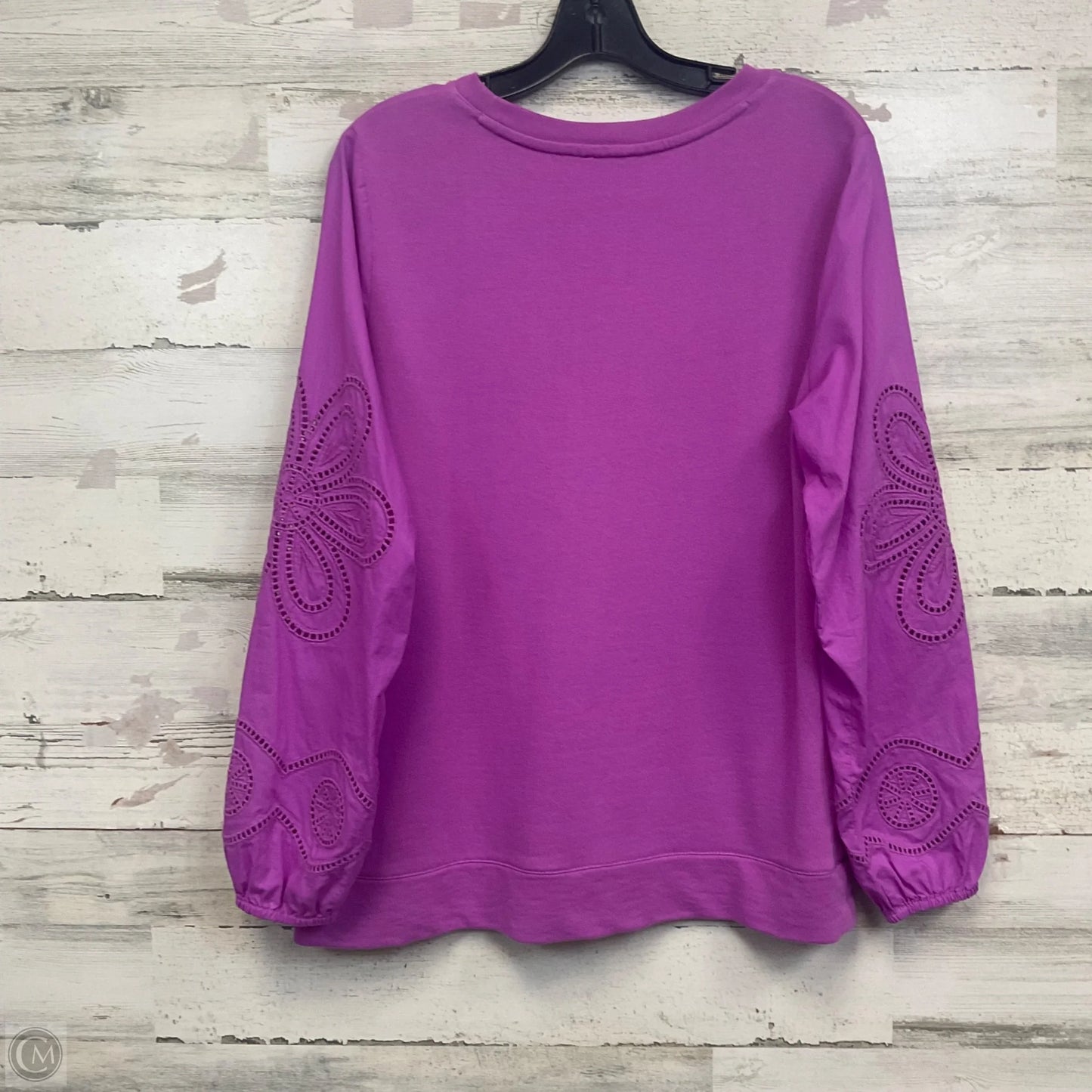Top Long Sleeve By Talbots In Purple, Size: M