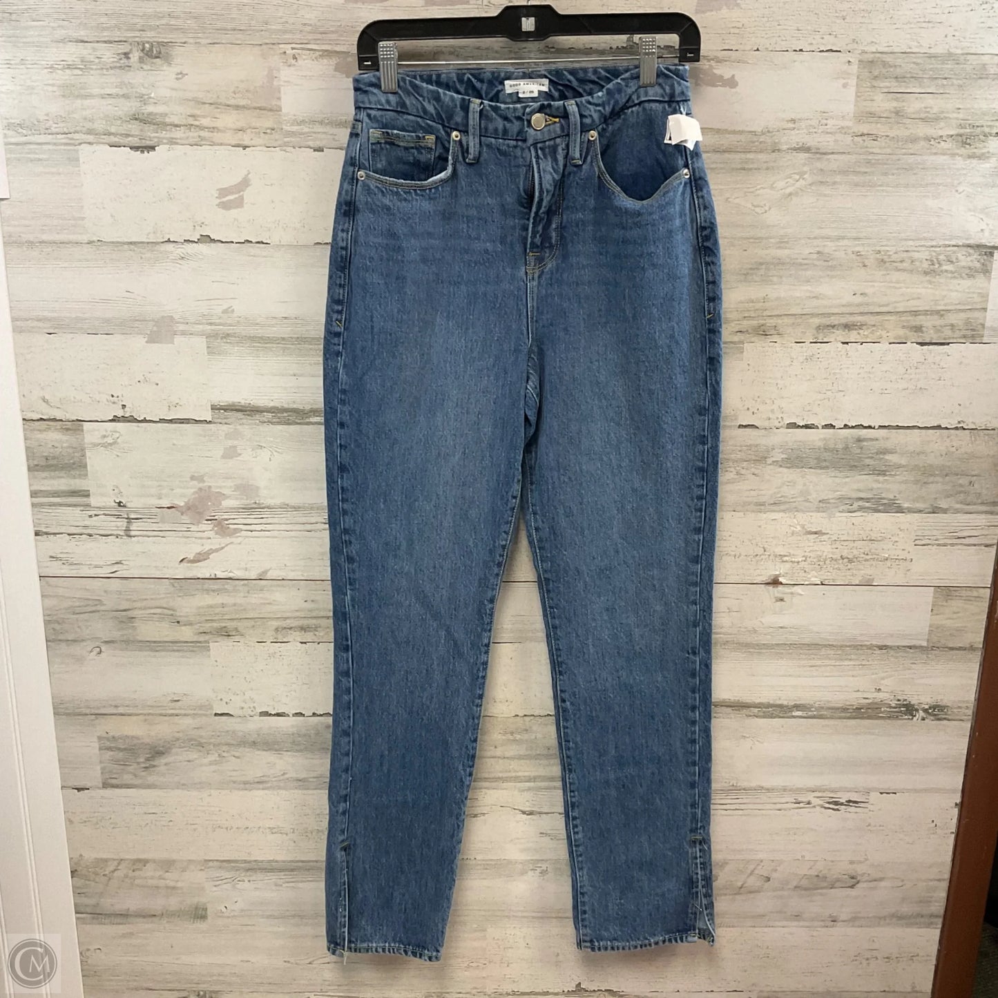 Jeans Straight By Good American In Blue Denim, Size: 2