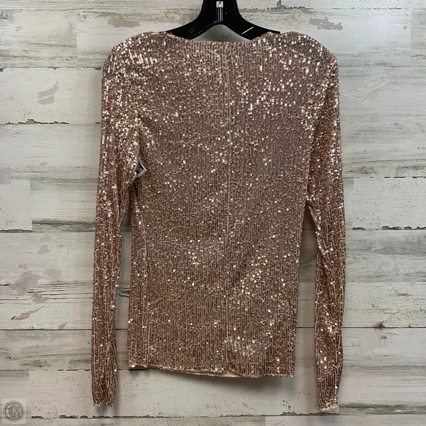Top Long Sleeve By Free People In Rose Gold, Size: Xs