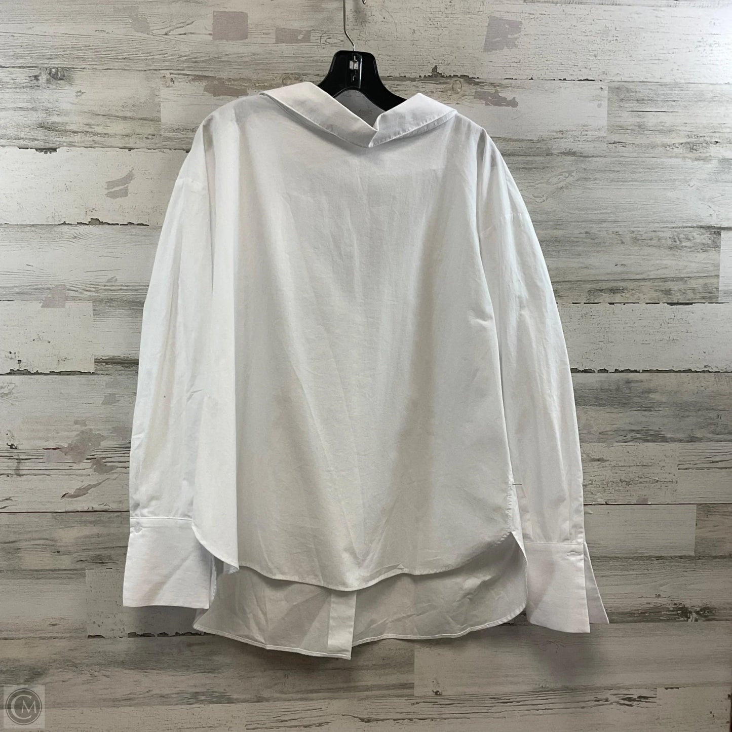 Top Long Sleeve By Zara In White, Size: L