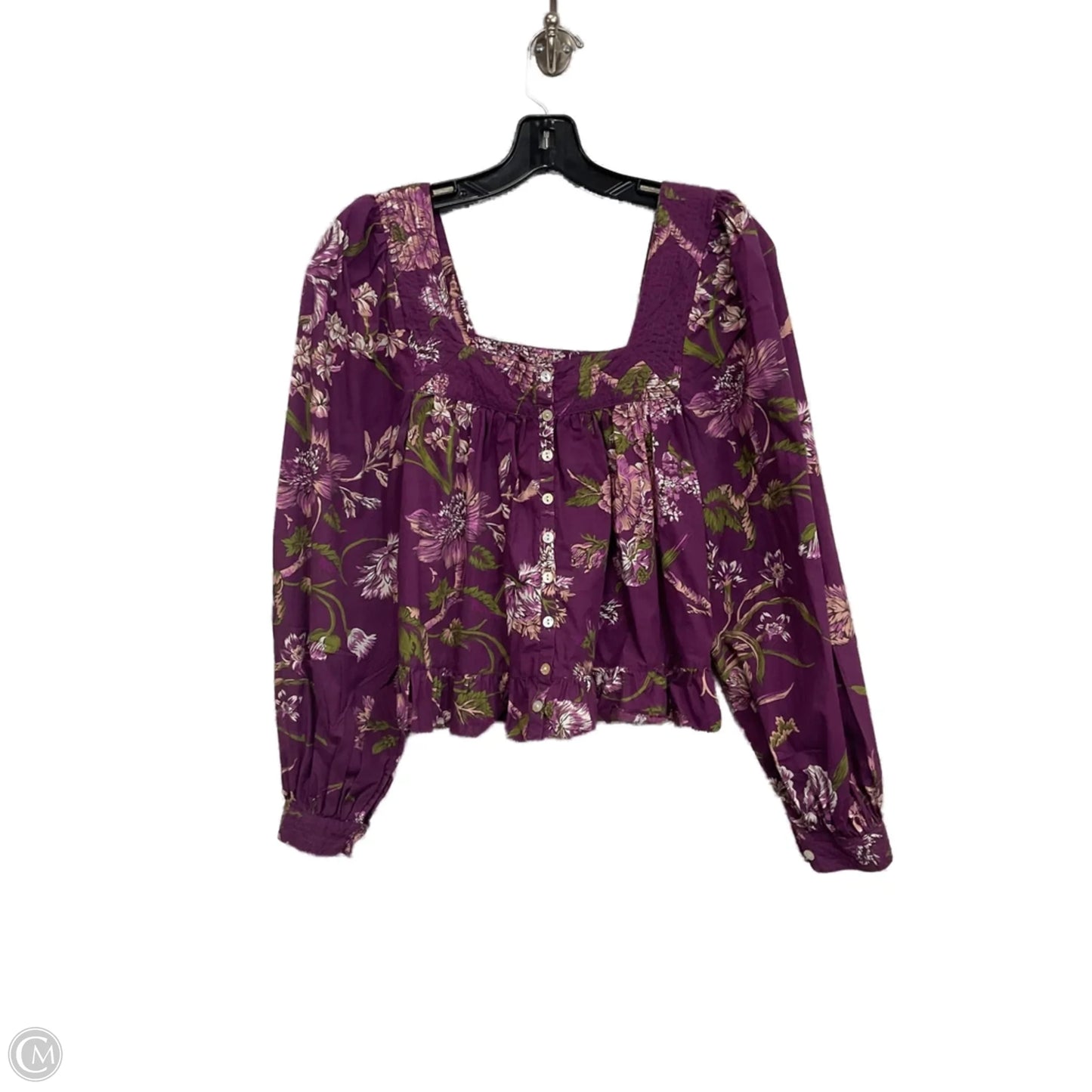 Top Long Sleeve By Love The Label In Purple, Size: Xs