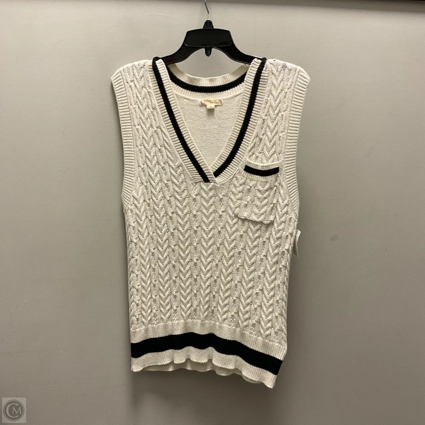 Vest Sweater By Its Our Time In Cream, Size: M