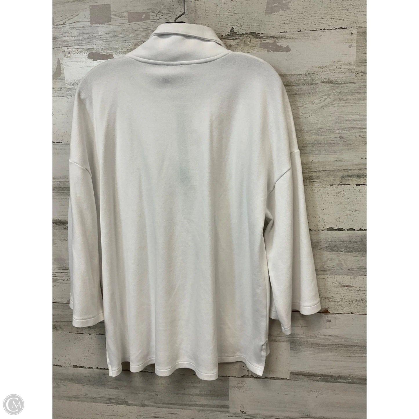 Top Long Sleeve By Talbots In White, Size: Xlp