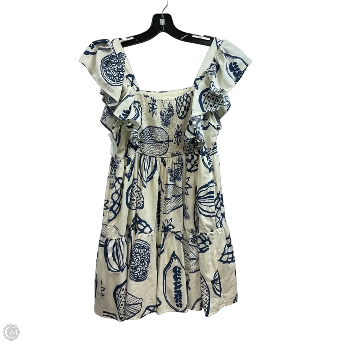 Dress Casual Short By Entro In Cream, Size: M