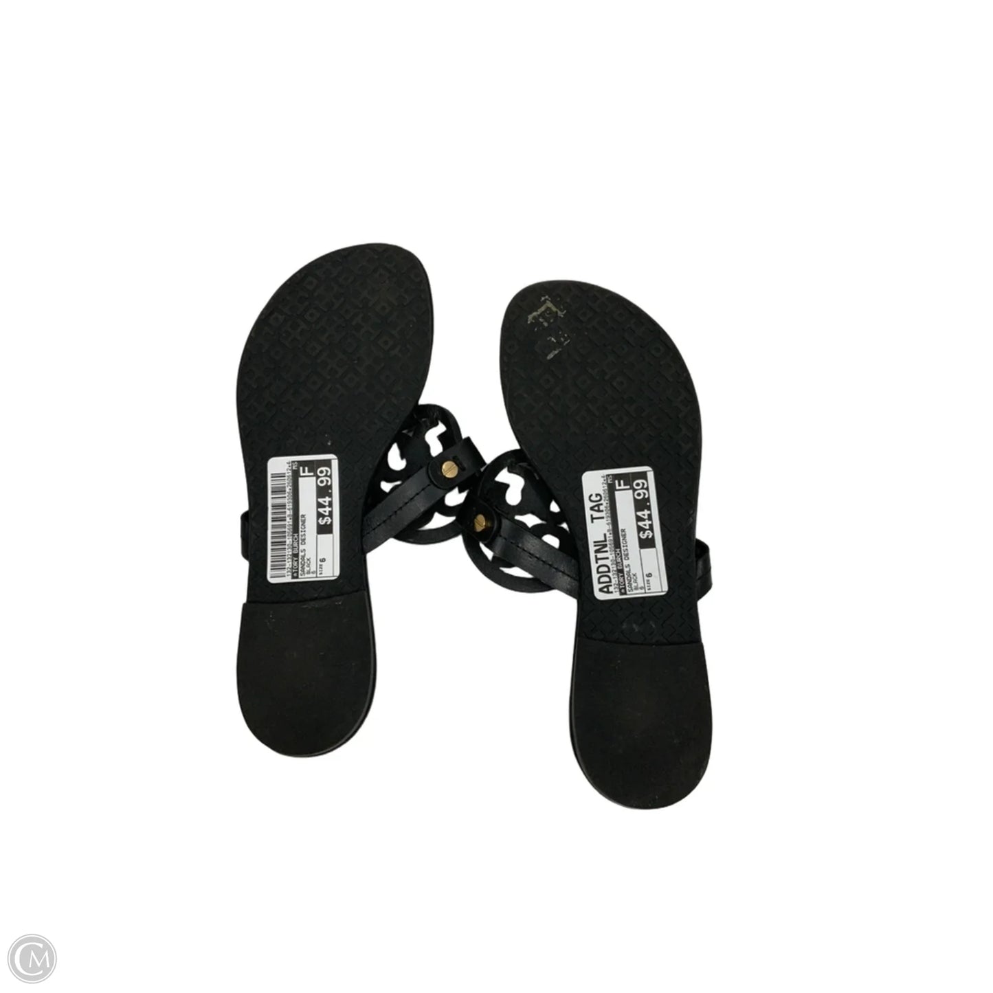 Sandals Designer By Tory Burch In Black, Size: 6