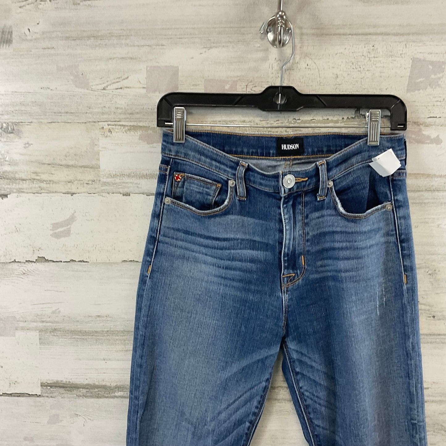 Jeans Boot Cut By Hudson In Blue Denim, Size: 2