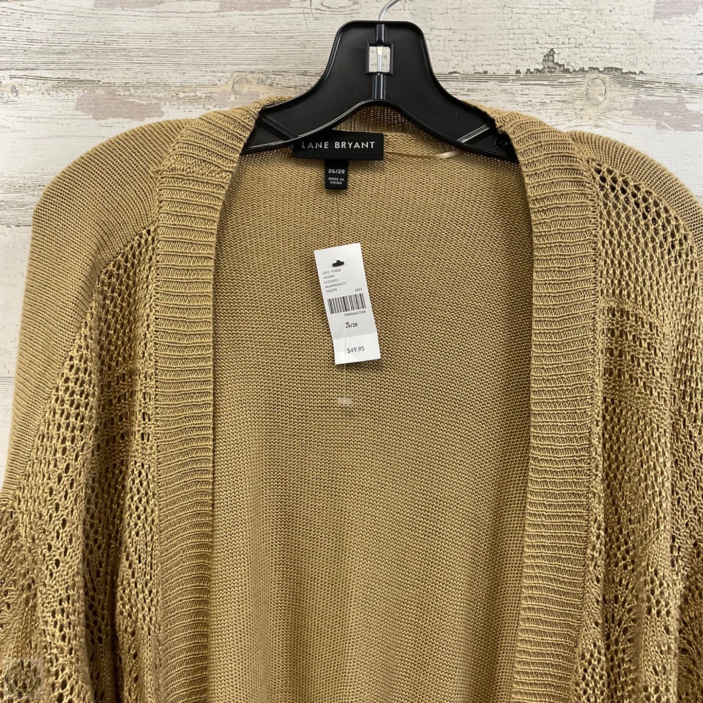 Sweater Cardigan By Lane Bryant In Brown, Size: 4x