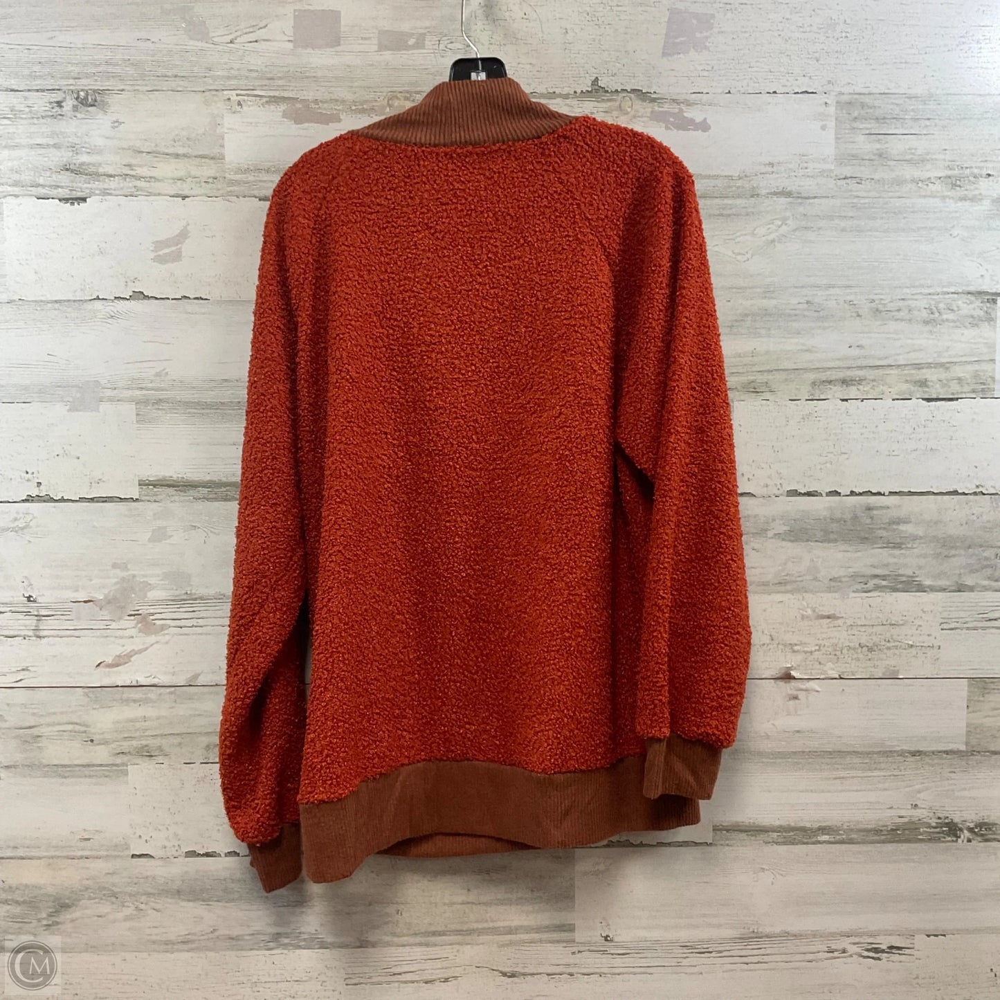 Top Long Sleeve By Bibi In Orange, Size: L