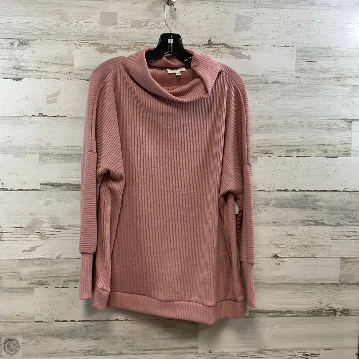 Top Long Sleeve By Andree By Unit In Pink, Size: L