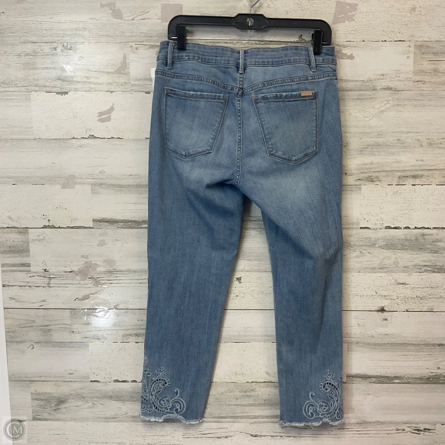 Jeans Straight By White House Black Market In Blue Denim, Size: 8