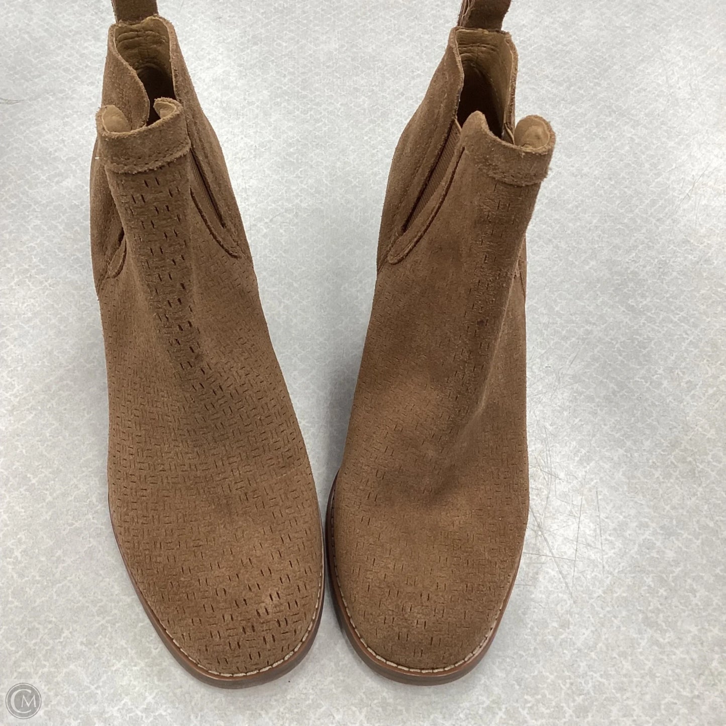 Boots Ankle Heels By Crown Vintage In Brown, Size: 10