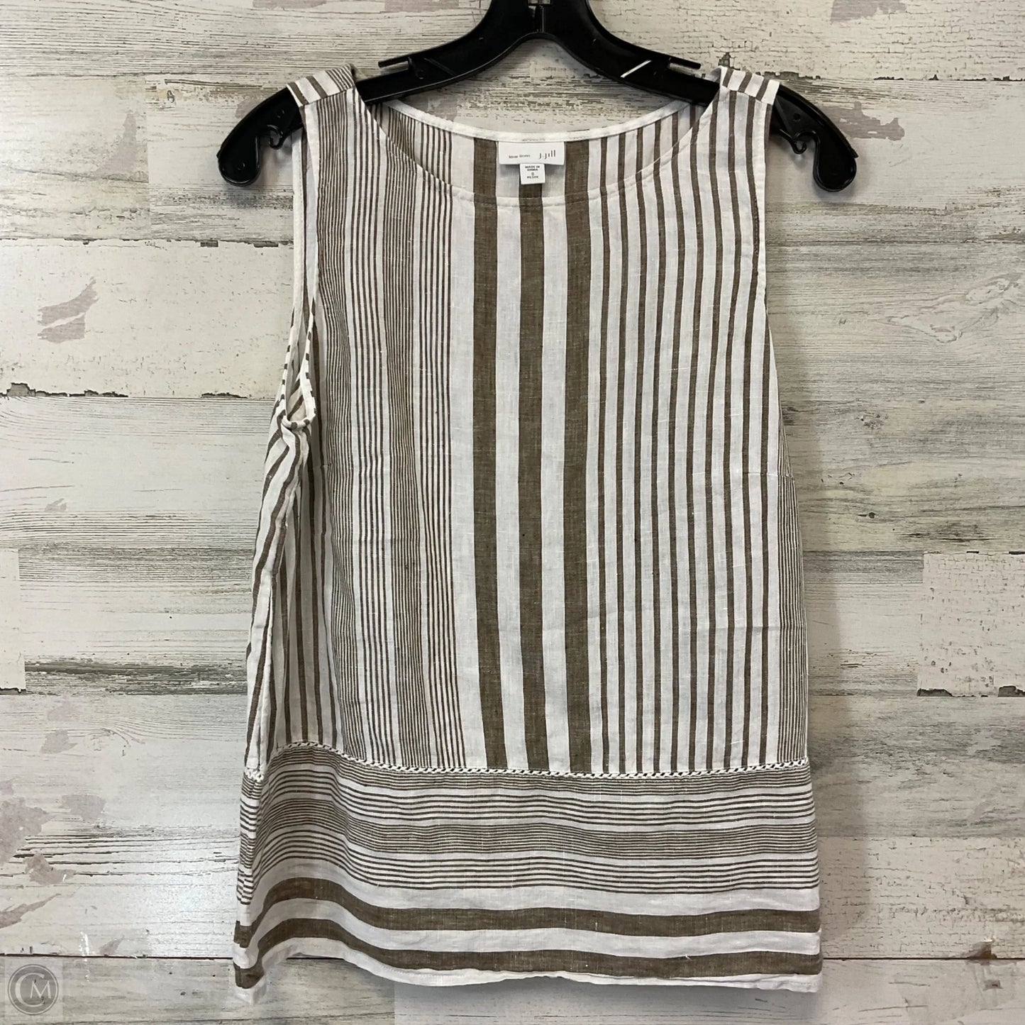 Top Sleeveless By J. Jill In Tan, Size: Sp