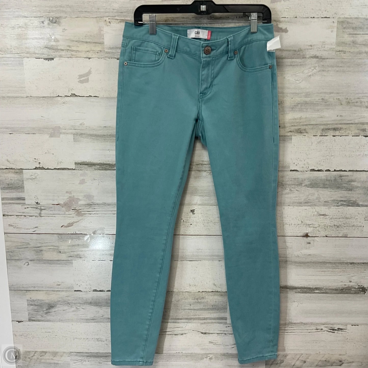 Jeans Skinny By Cabi In Blue Denim, Size: 6