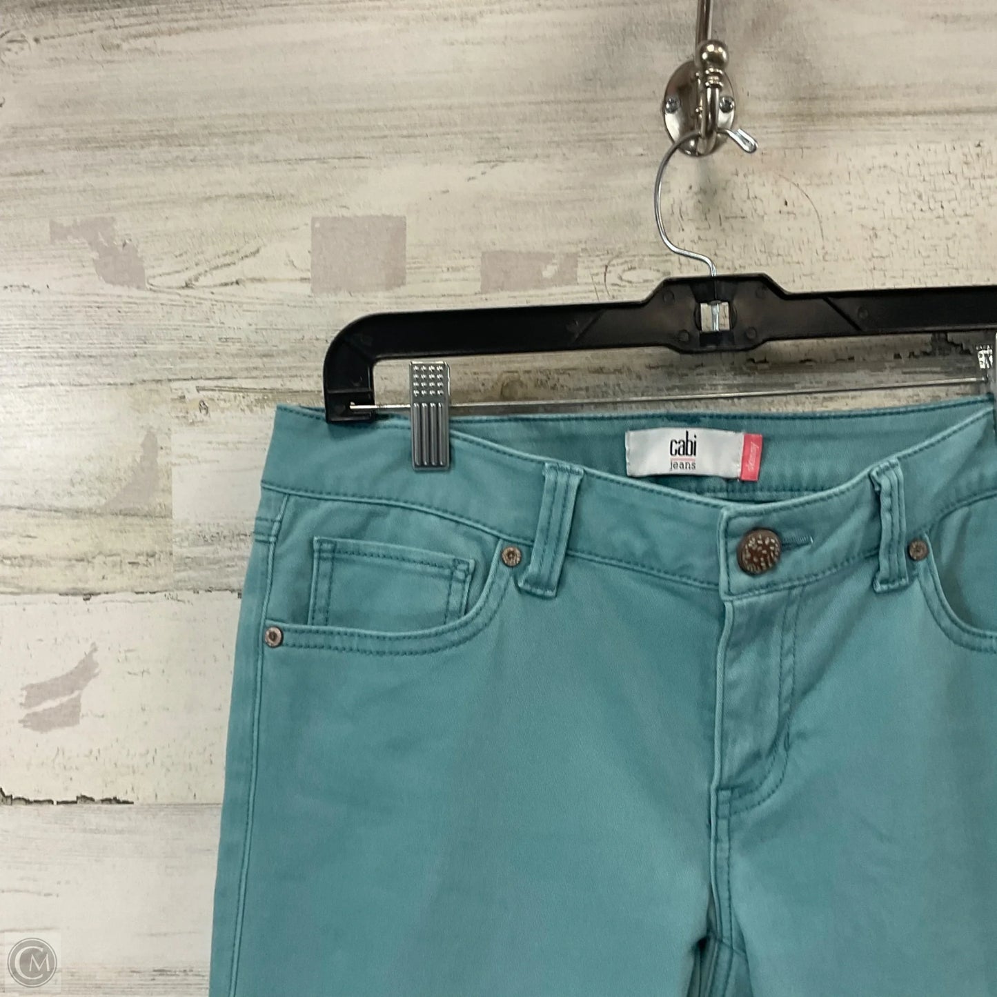 Jeans Skinny By Cabi In Blue Denim, Size: 6