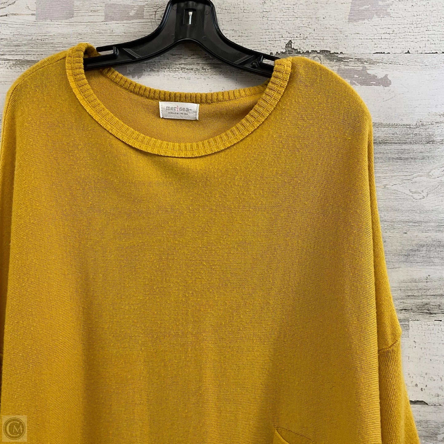 Sweater By Mer Sea In Yellow, Size: Osfm