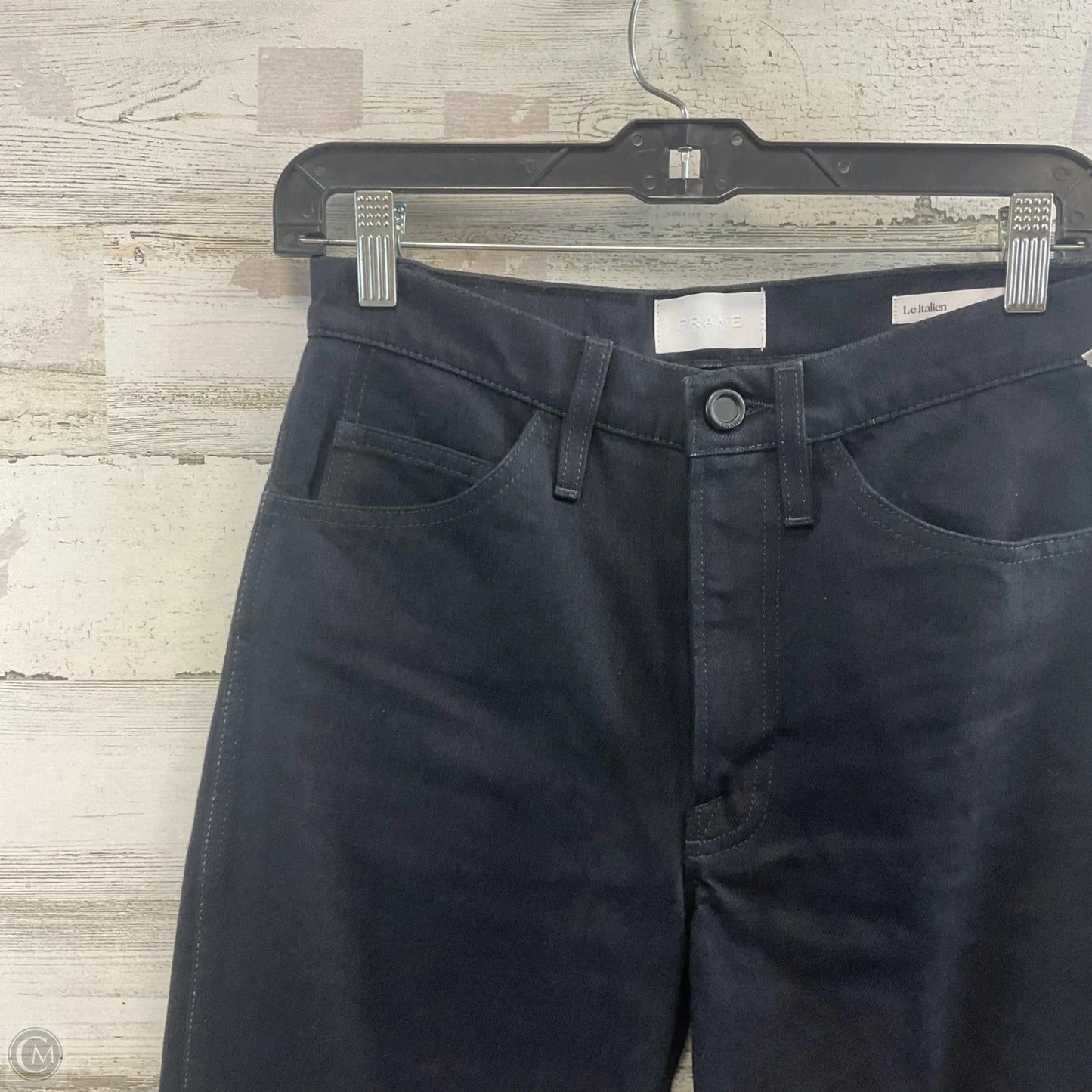 Pants Other By Frame In Black Denim, Size: 0