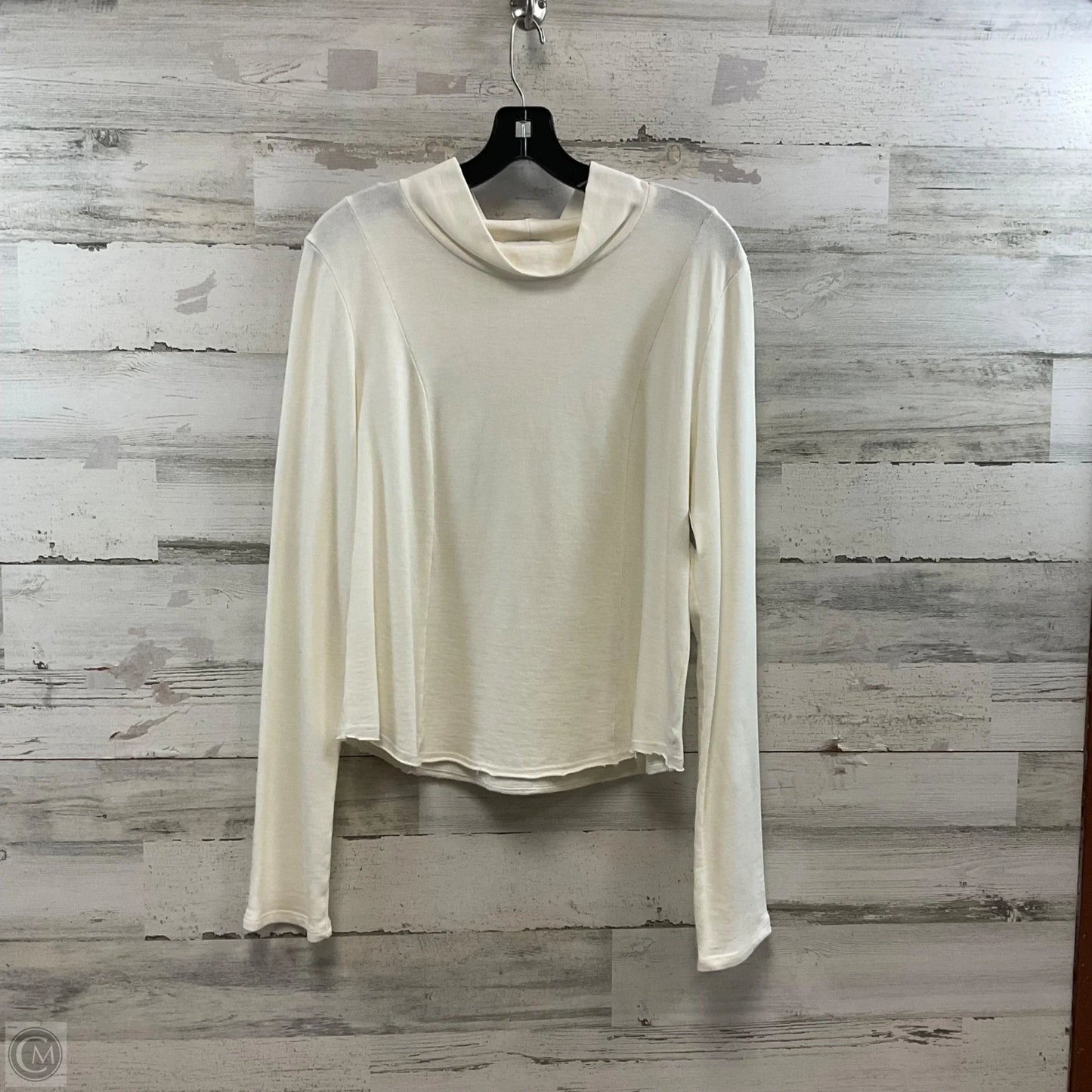 Top Long Sleeve By Lanston In Cream, Size: L