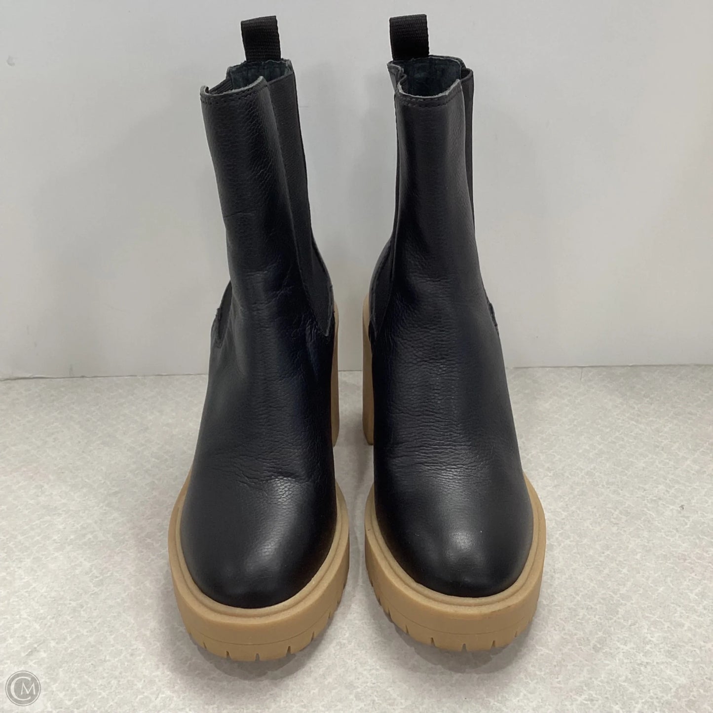 Boots Ankle Heels By Dolce Vita In Black & Tan, Size: 6.5
