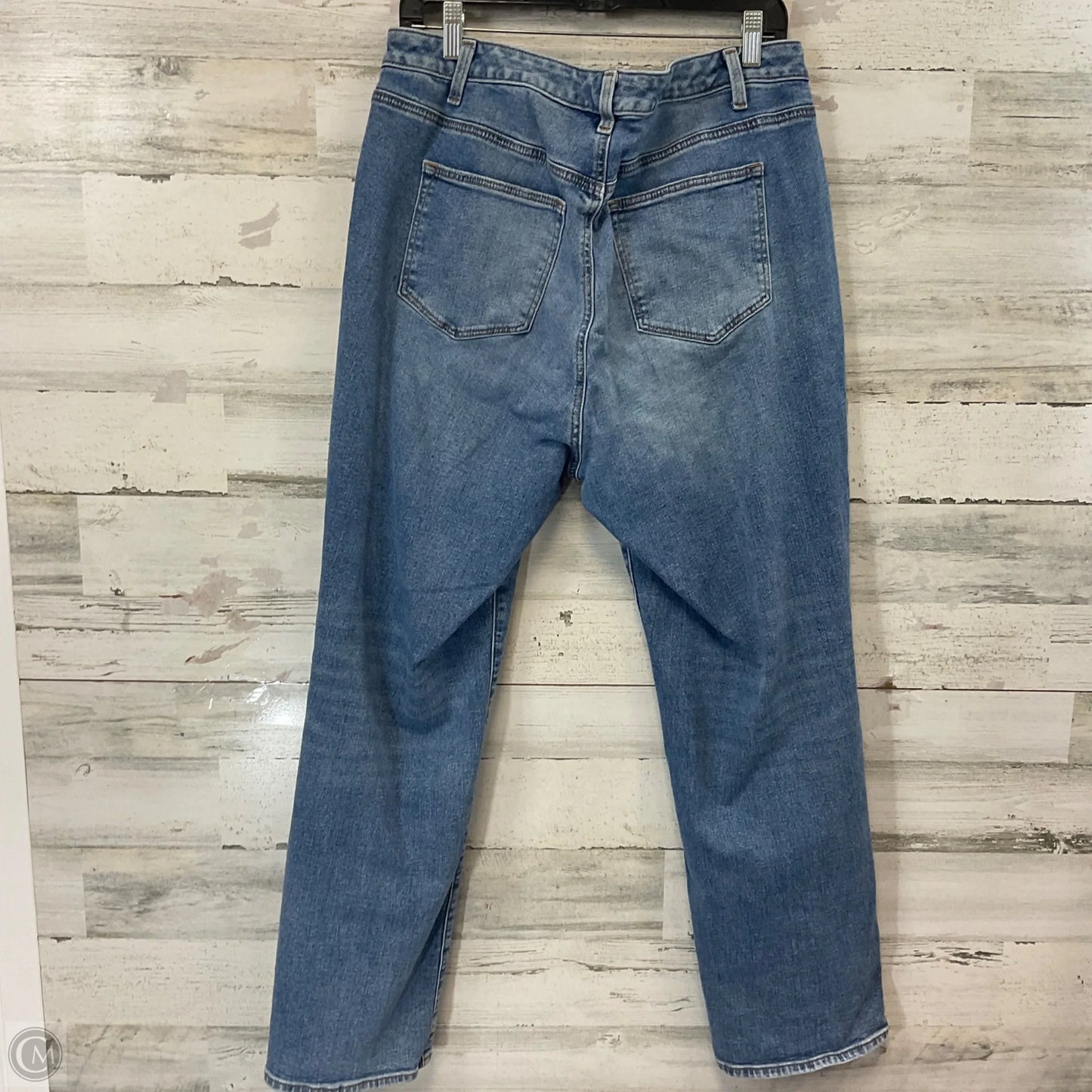 Jeans Straight By Talbots In Blue Denim, Size: 14