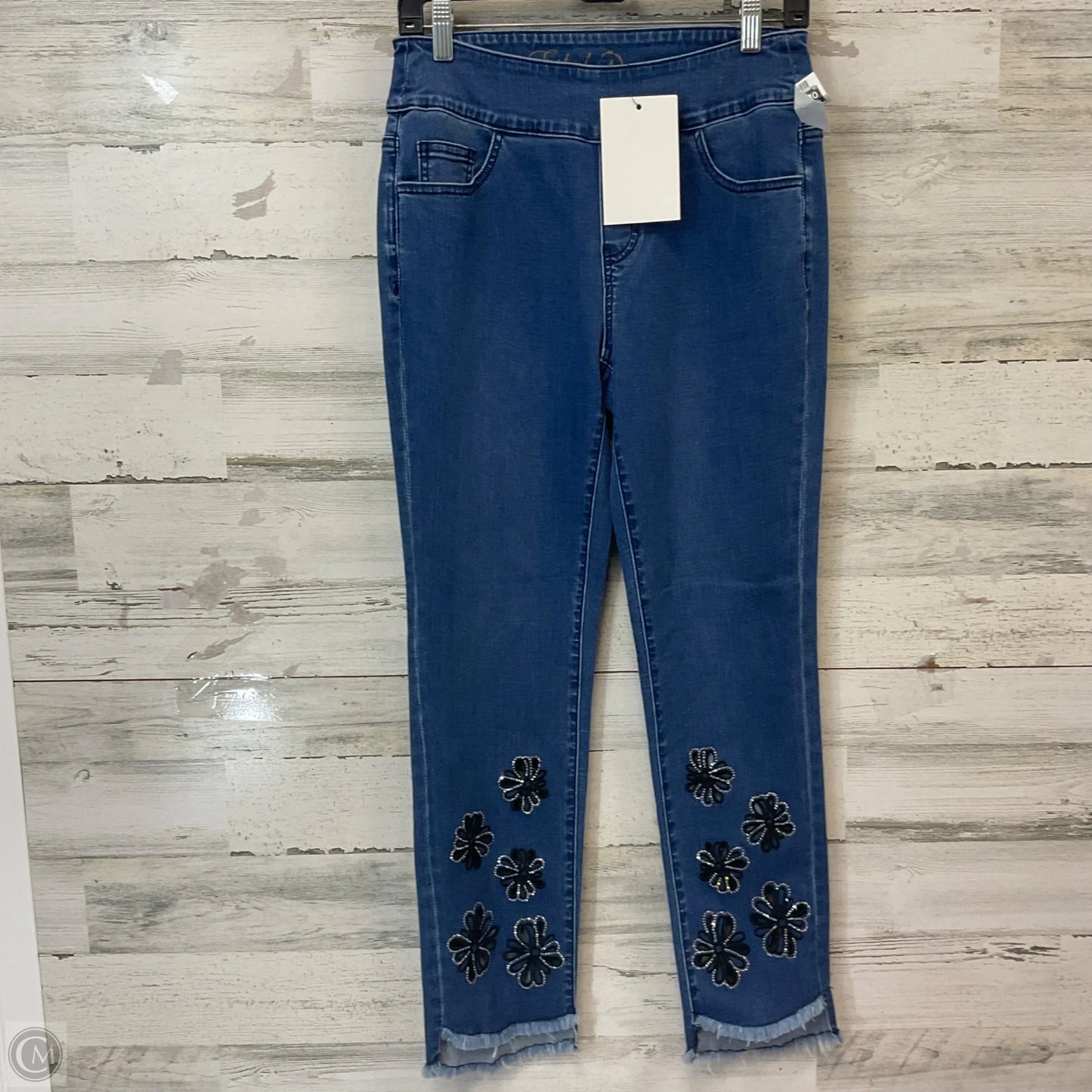 Jeans Straight By Ethyl In Blue Denim, Size: 4