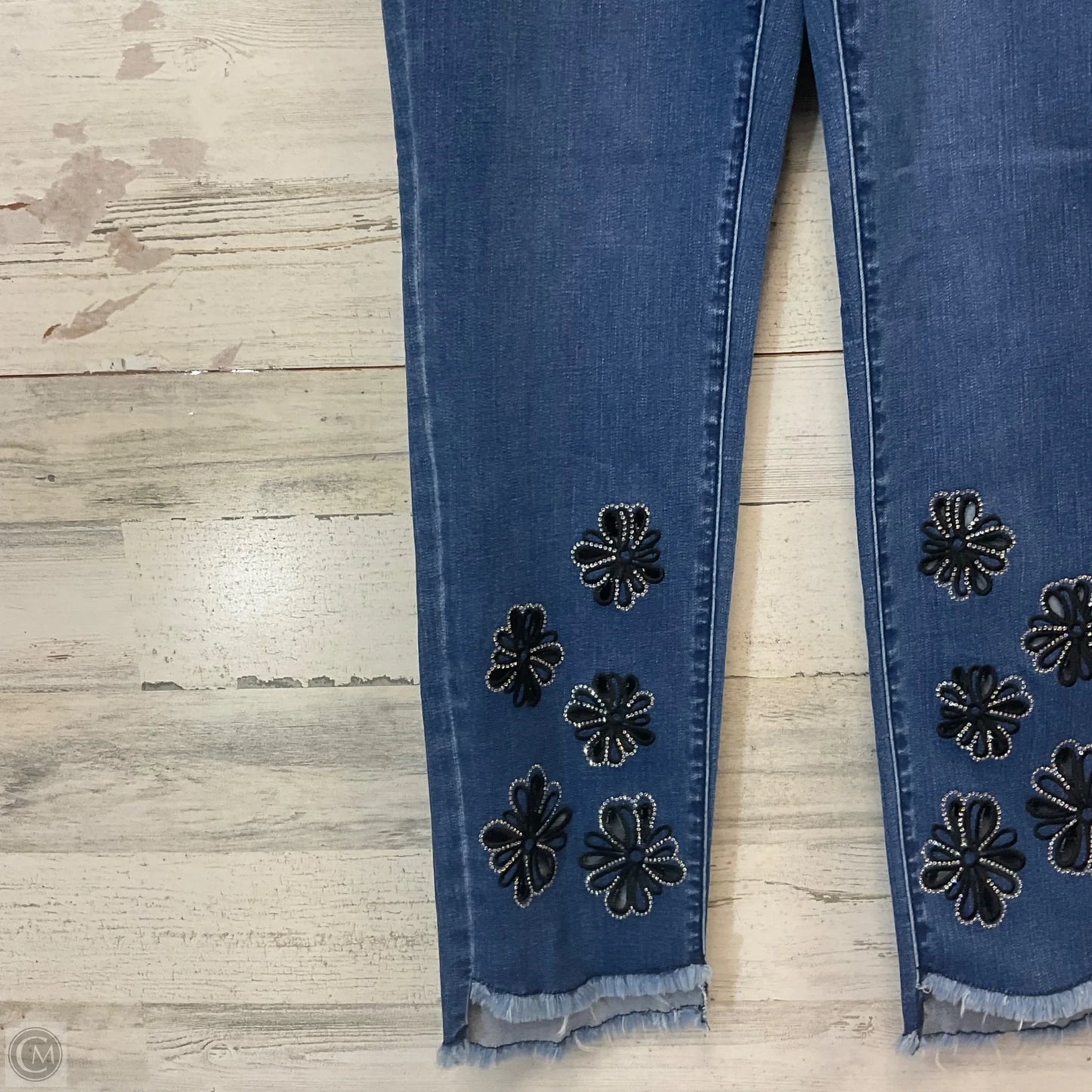 Jeans Straight By Ethyl In Blue Denim, Size: 4