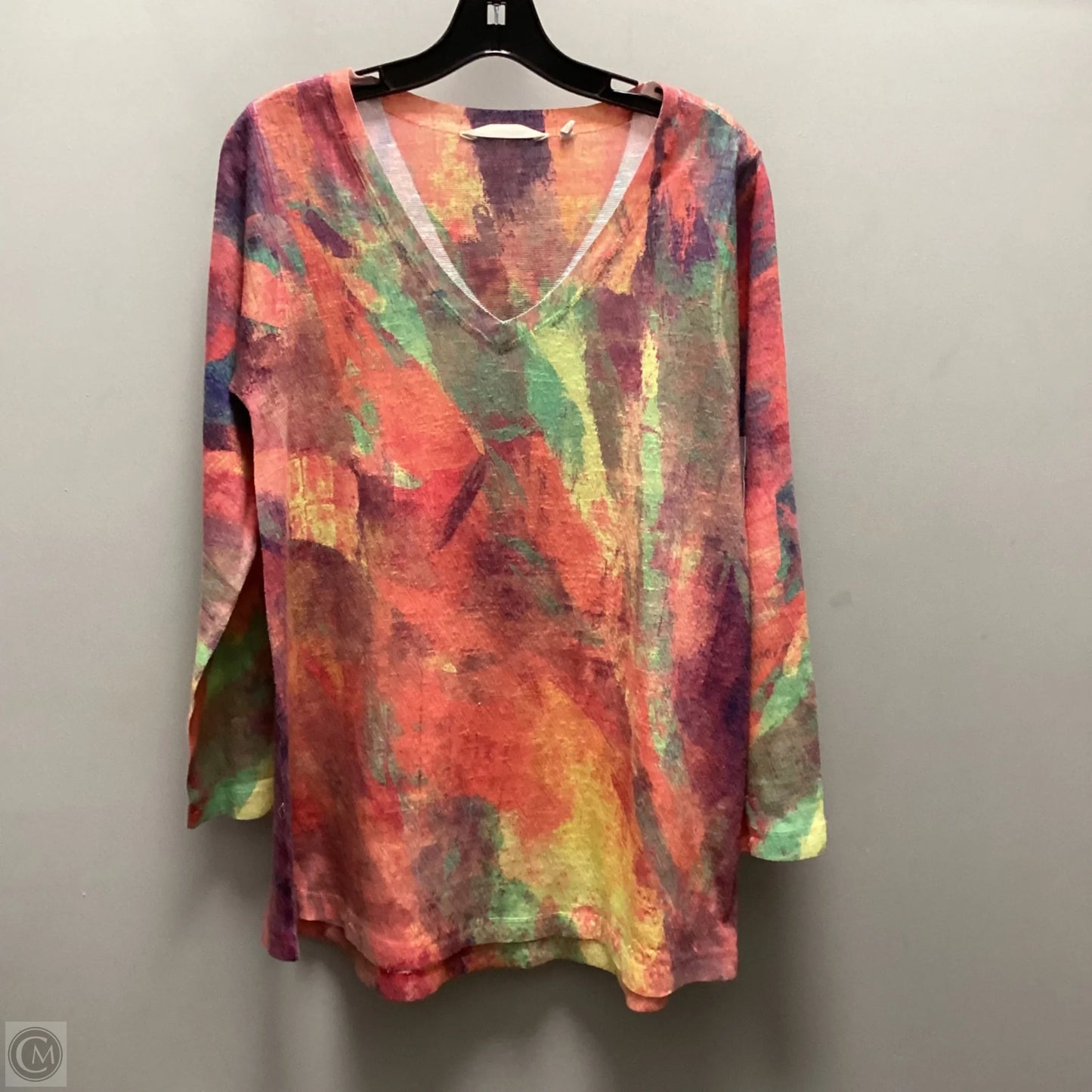Top Long Sleeve By Soft Surroundings In Orange, Size: S