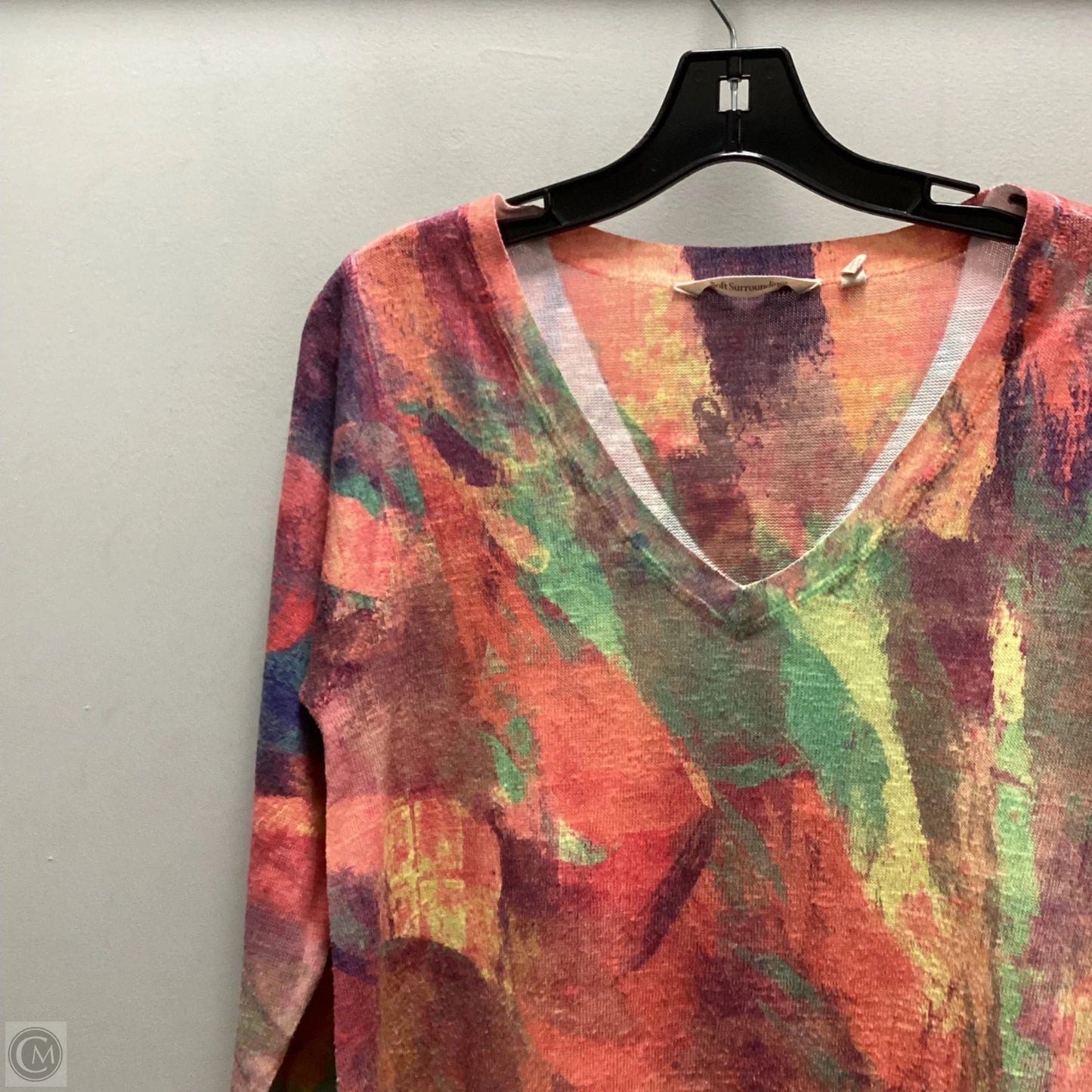 Top Long Sleeve By Soft Surroundings In Orange, Size: S