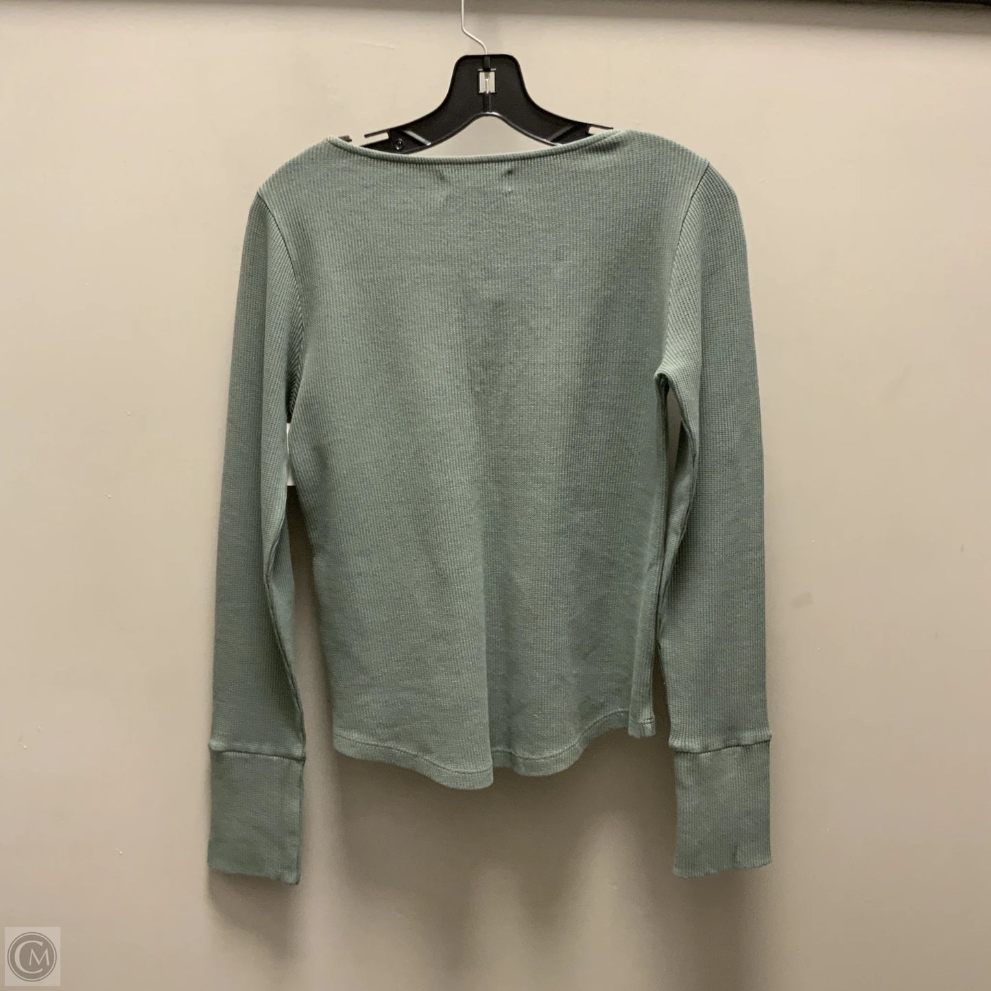 Top Long Sleeve Basic By Lucky Brand In Green, Size: M