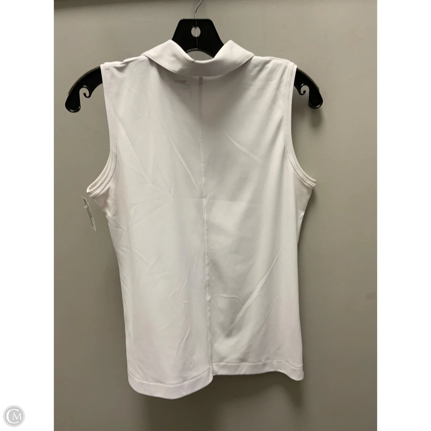 Athletic Top Short Sleeve By Slazenger In White, Size: S