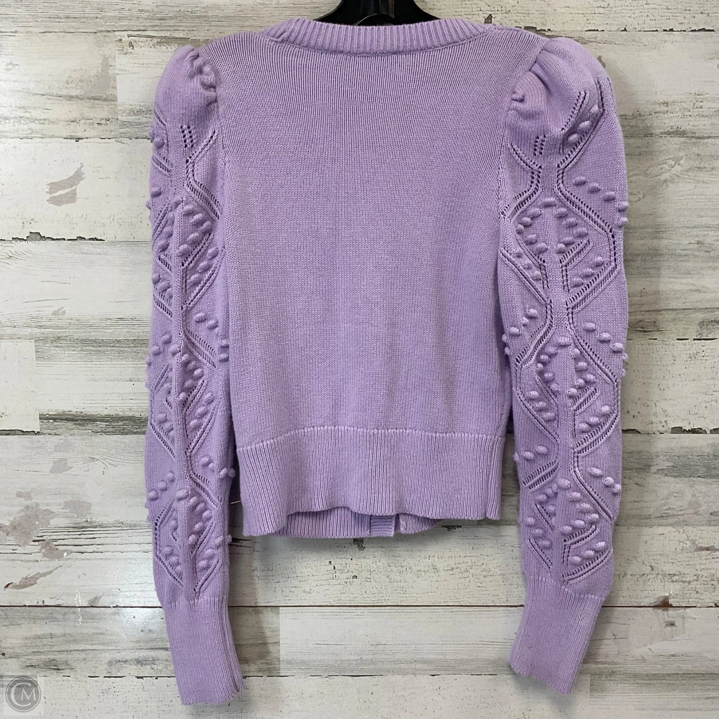 Sweater Cardigan By Express In Purple, Size: S