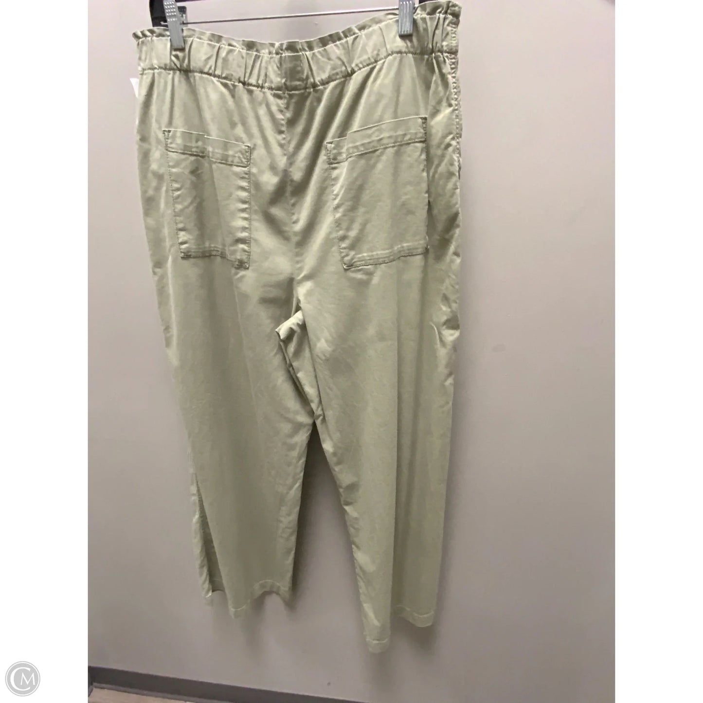 Pants Wide Leg By Loft In Green, Size: L