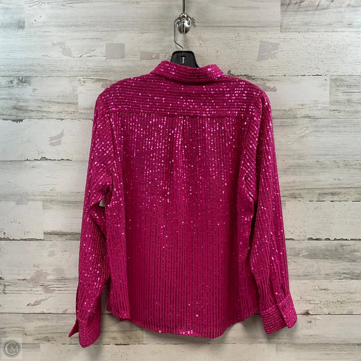 Blouse Long Sleeve By Velvet Heart In Pink, Size: S