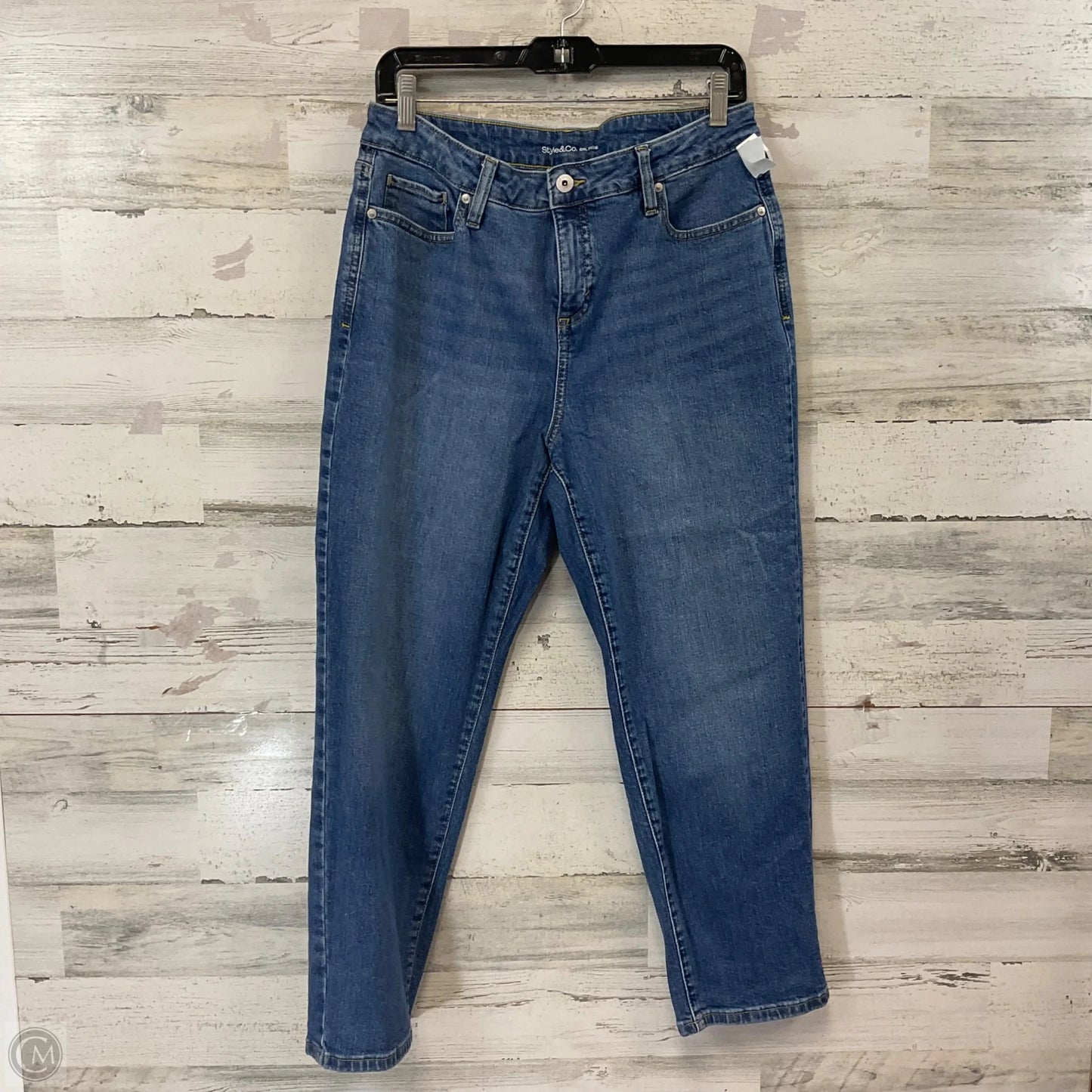 Jeans Boyfriend By Style And Company In Blue Denim, Size: 12p