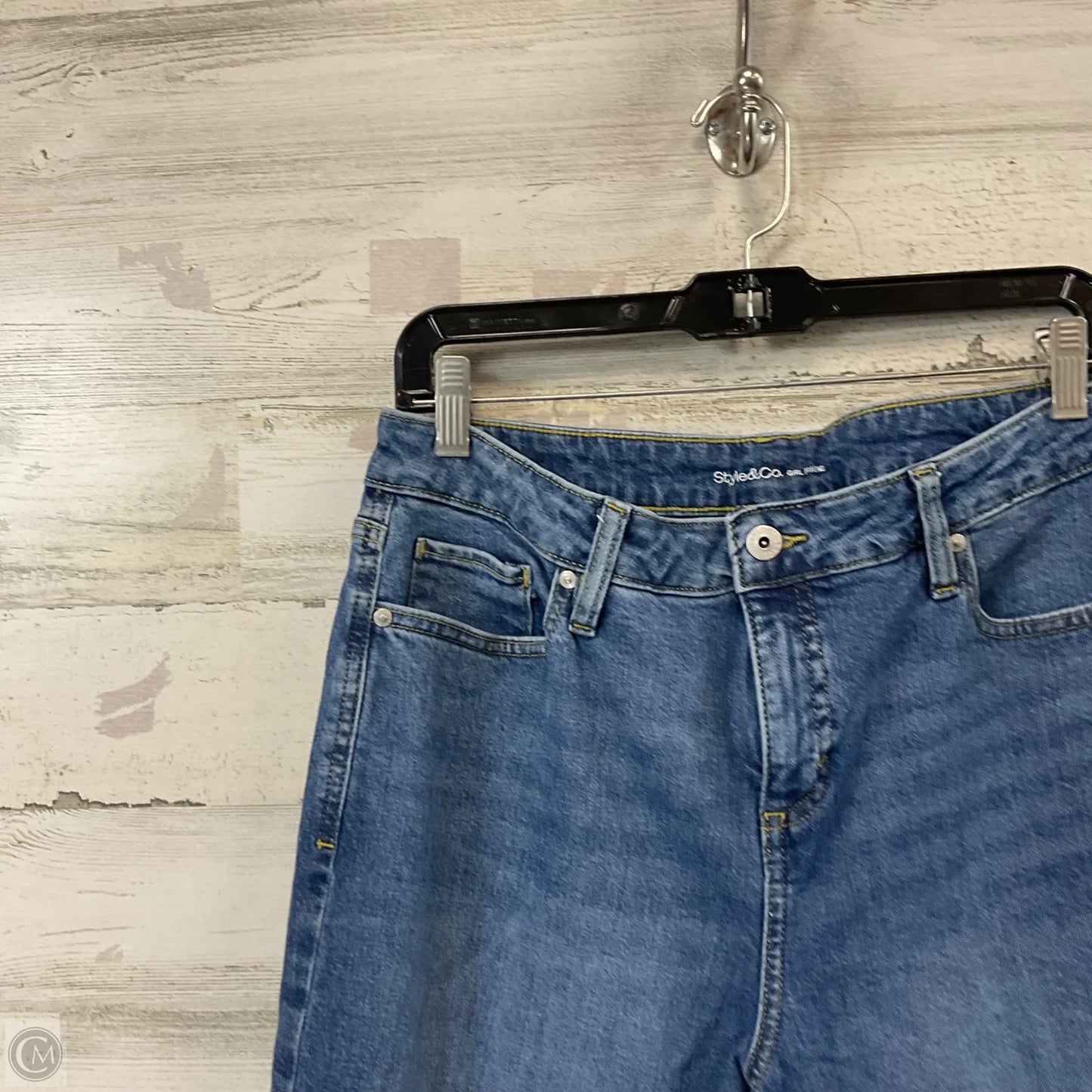 Jeans Boyfriend By Style And Company In Blue Denim, Size: 12p