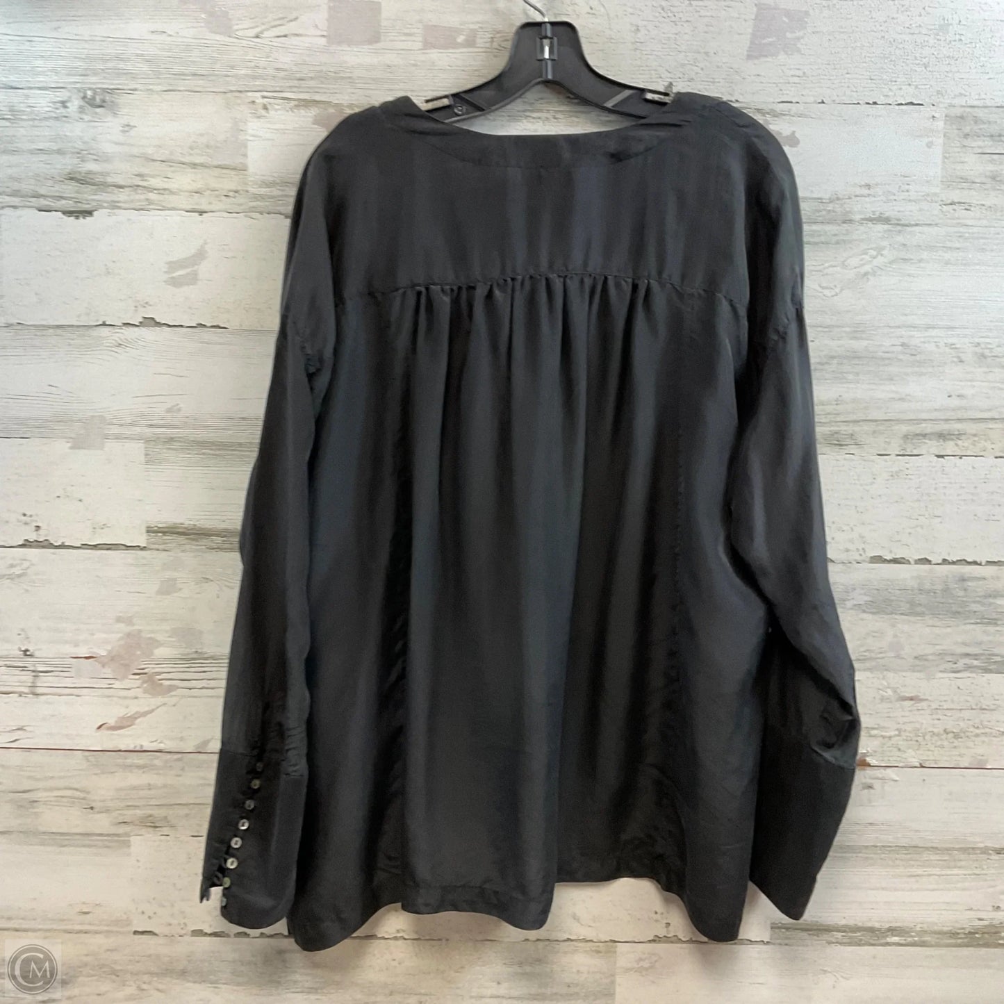 Blouse Long Sleeve By Free People In Black, Size: L