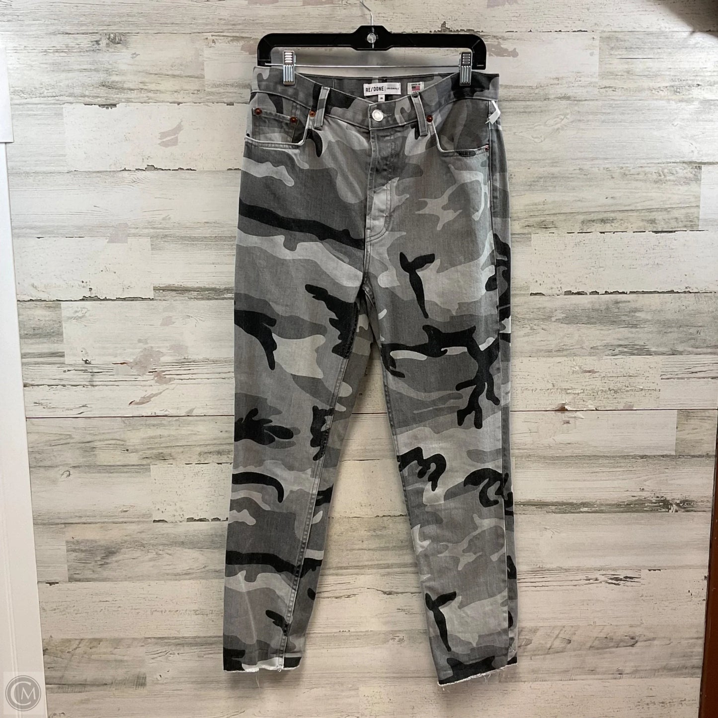 Jeans Straight By RE/DONE In Grey, Size: 8