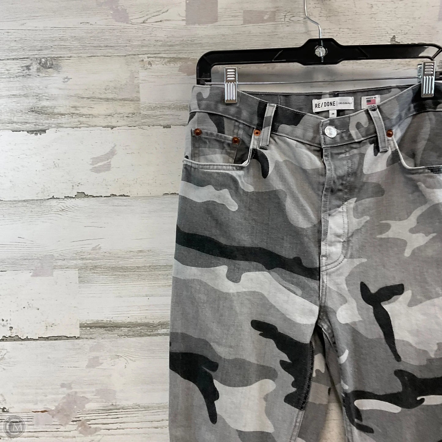 Jeans Straight By RE/DONE In Grey, Size: 8