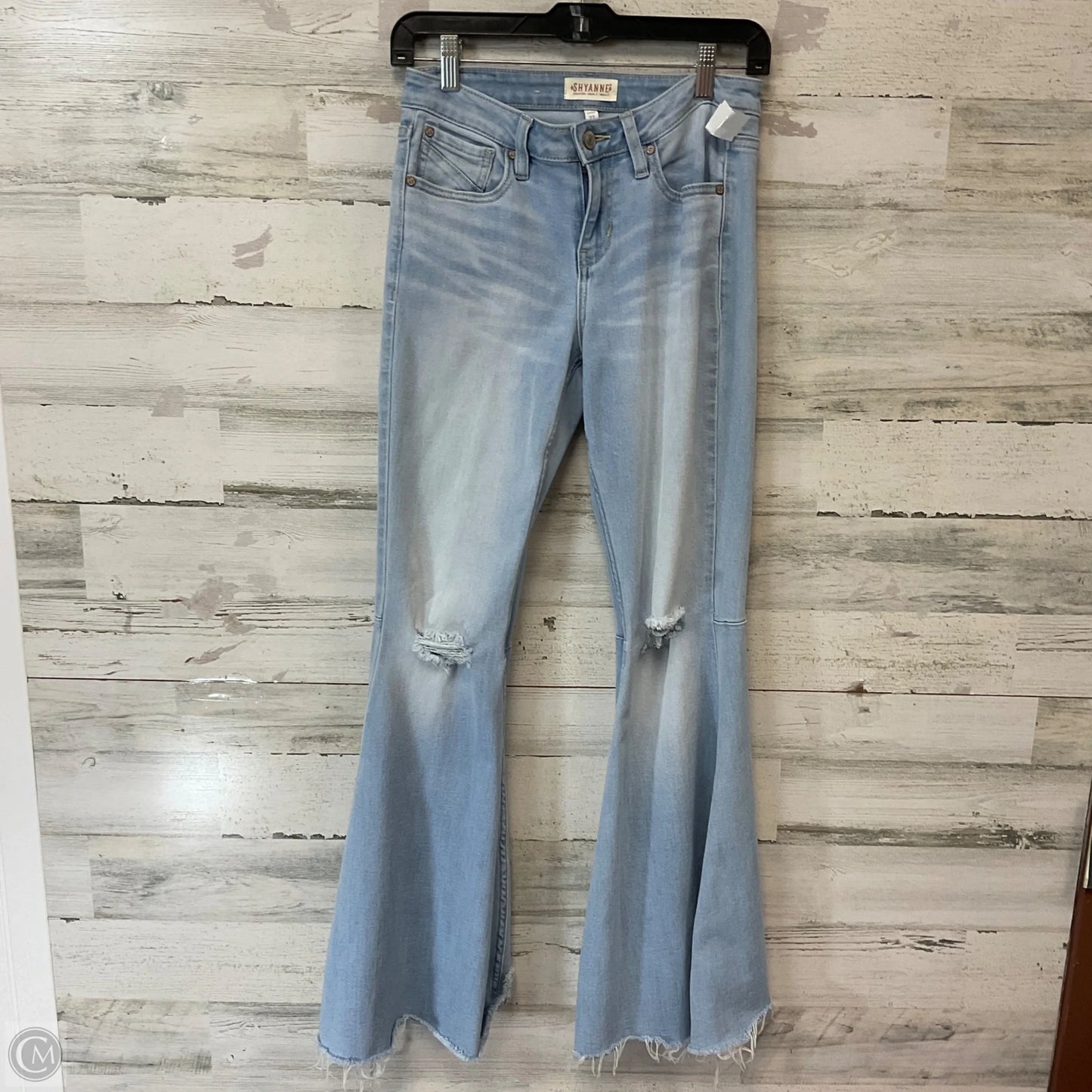 Jeans Flared By SHYANNE In Blue Denim, Size: 4
