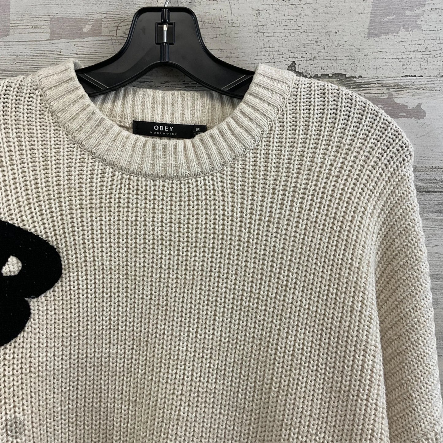 Sweater By Obey In Cream, Size: M