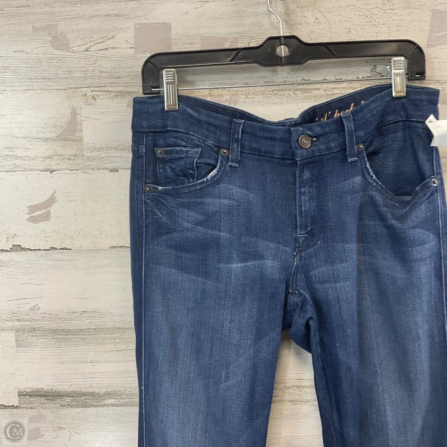 Jeans Boot Cut By Seven 7 In Blue Denim, Size: 8